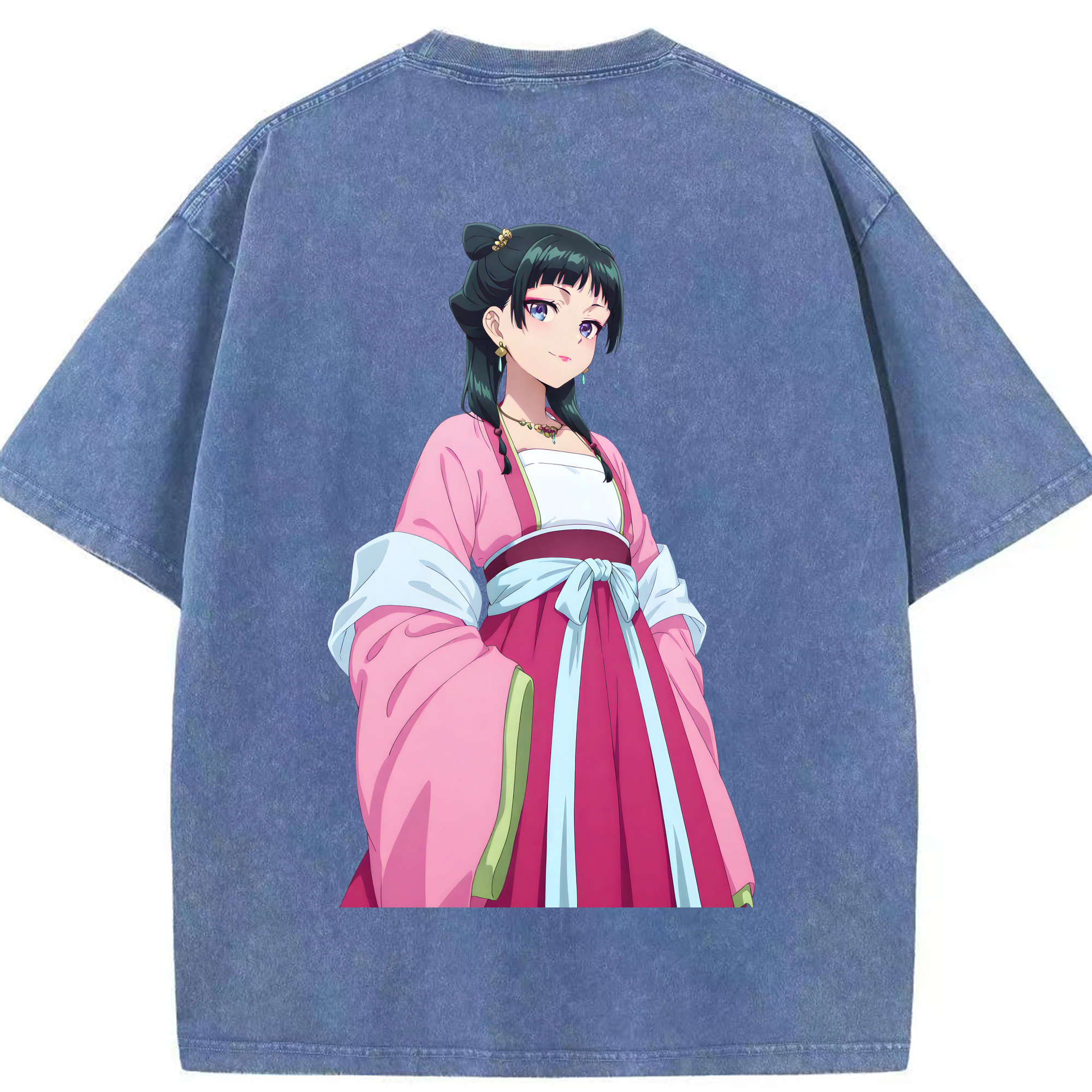 （画像用） 薬屋のひとりごと The Apothecary Diaries 綿100% ヴィンテージ風 半袖Tシャツ（背面プリント）