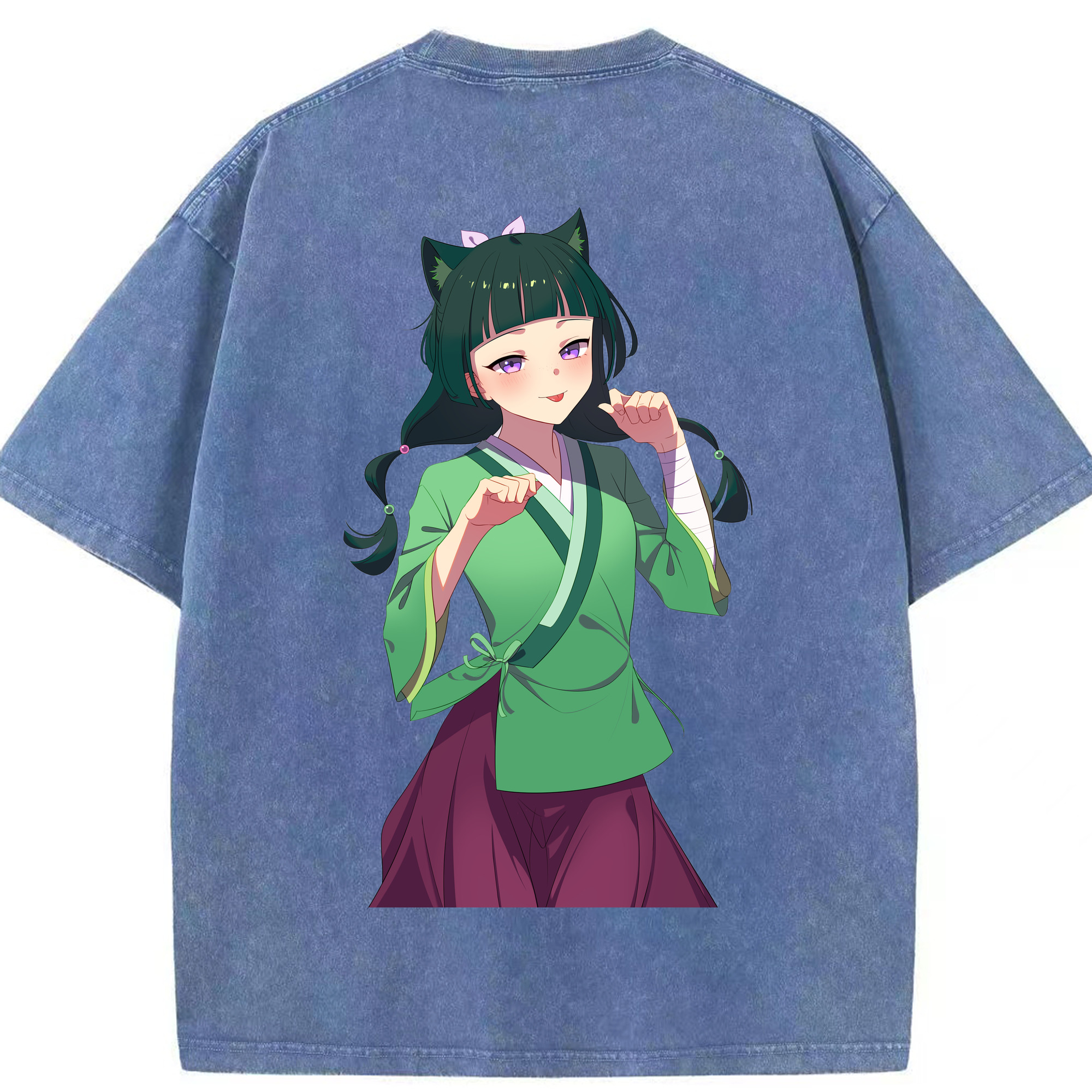 （画像用） 薬屋のひとりごと The Apothecary Diaries 綿100% ヴィンテージ風 半袖Tシャツ（背面プリント）