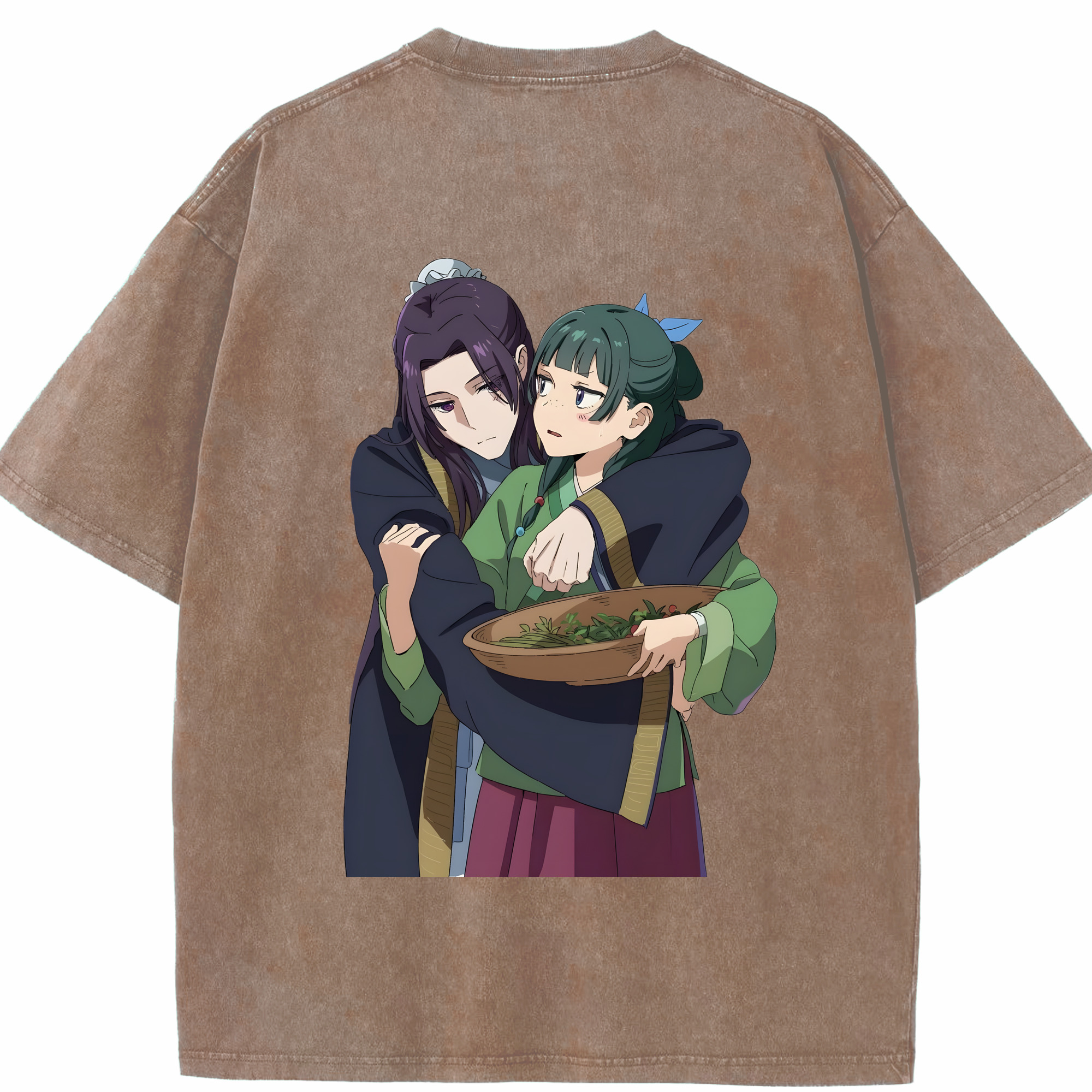（画像用） 薬屋のひとりごと The Apothecary Diaries 綿100% ヴィンテージ風 半袖Tシャツ（背面プリント）