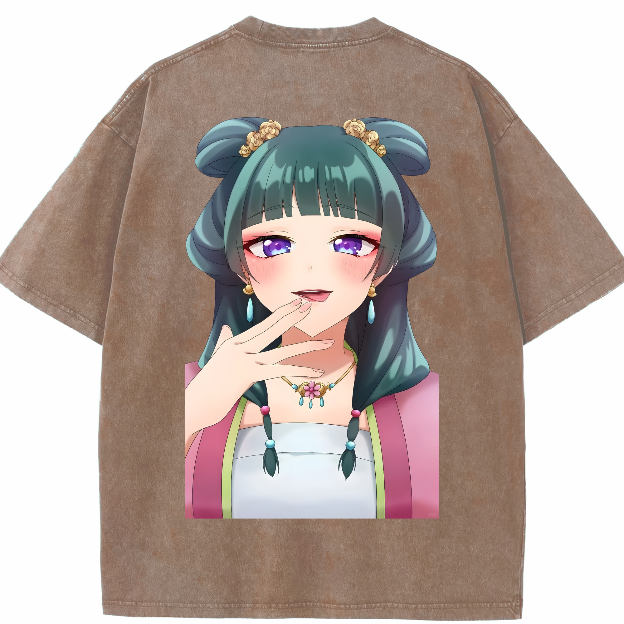 （画像用） 薬屋のひとりごと The Apothecary Diaries 綿100% ヴィンテージ風 半袖Tシャツ（背面プリント）