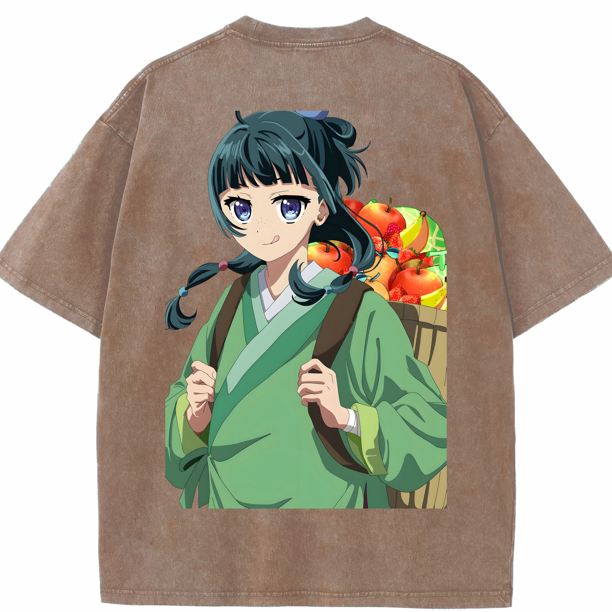 （画像用） 薬屋のひとりごと The Apothecary Diaries 綿100% ヴィンテージ風 半袖Tシャツ（背面プリント）