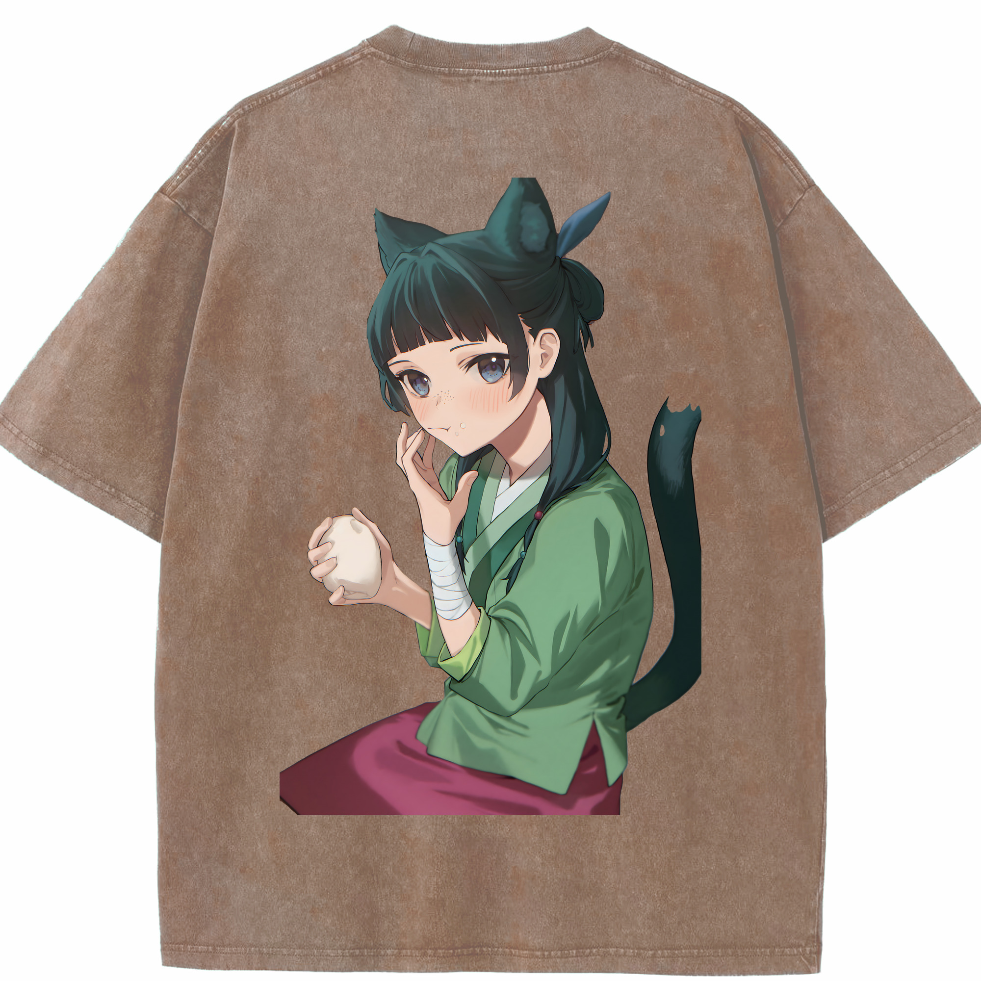 （画像用） 薬屋のひとりごと The Apothecary Diaries 綿100% ヴィンテージ風 半袖Tシャツ（背面プリント）