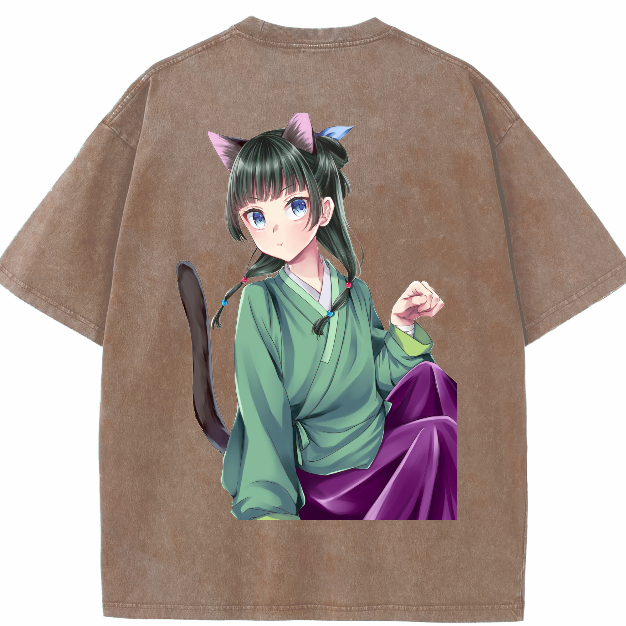 （画像用） 薬屋のひとりごと The Apothecary Diaries 綿100% ヴィンテージ風 半袖Tシャツ（背面プリント）