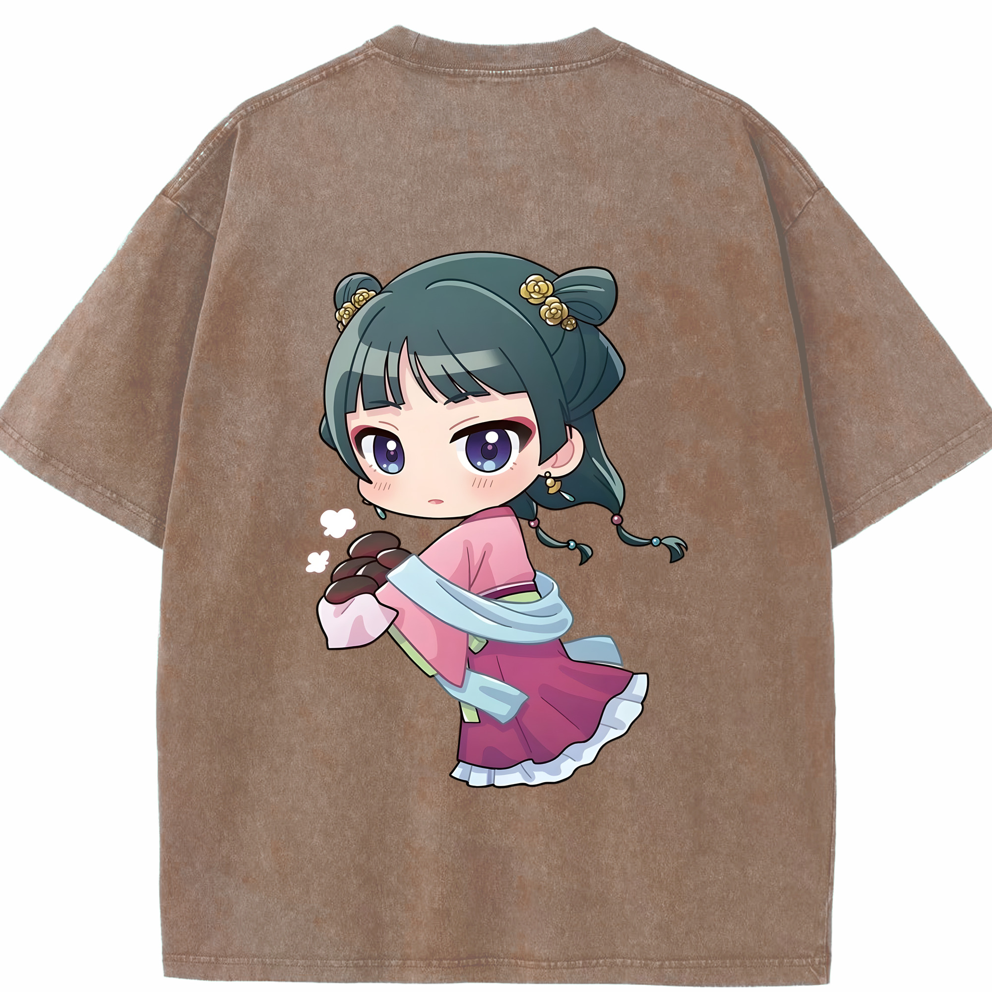 （画像用） 薬屋のひとりごと The Apothecary Diaries 綿100% ヴィンテージ風 半袖Tシャツ（背面プリント）