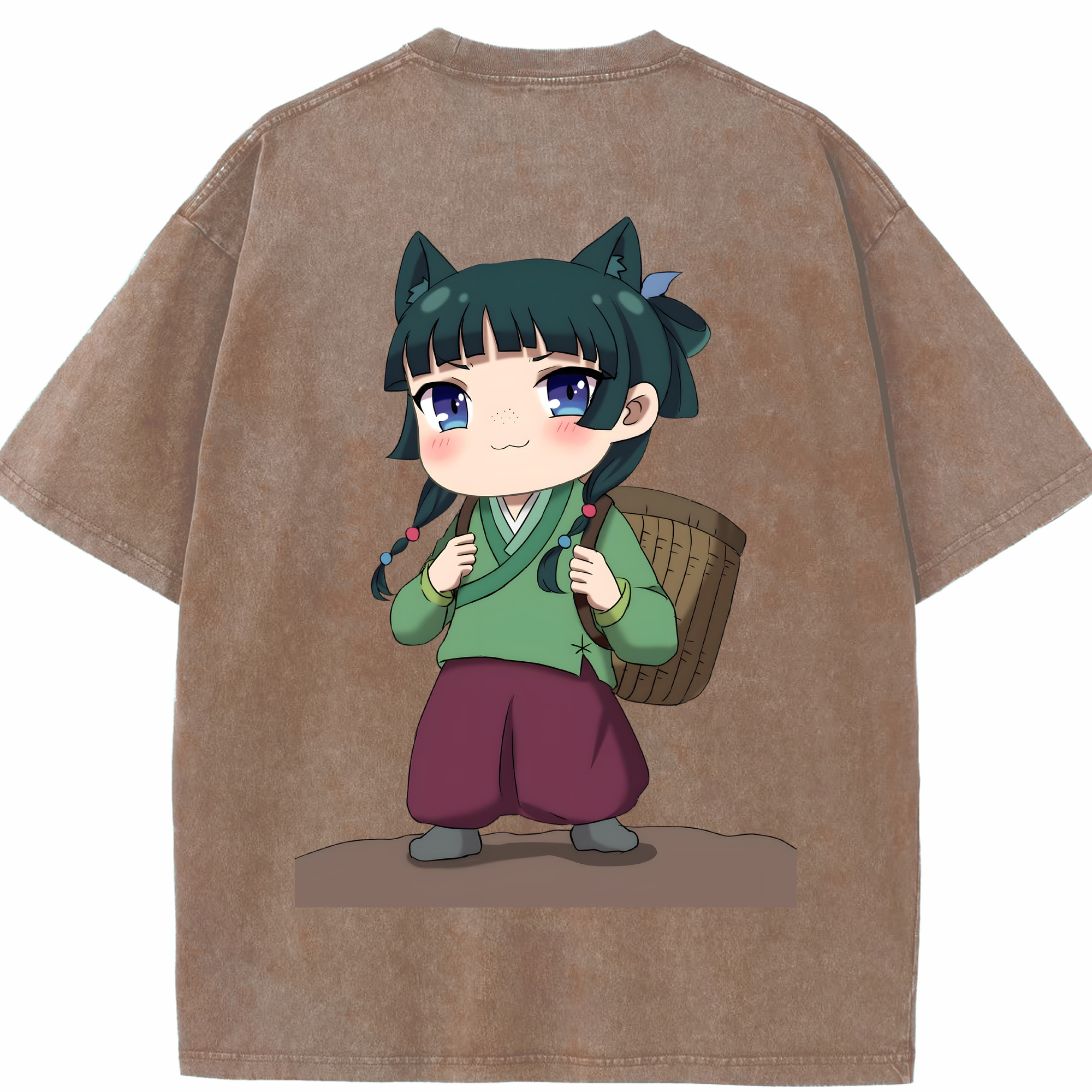 （画像用） 薬屋のひとりごと The Apothecary Diaries 綿100% ヴィンテージ風 半袖Tシャツ（背面プリント）