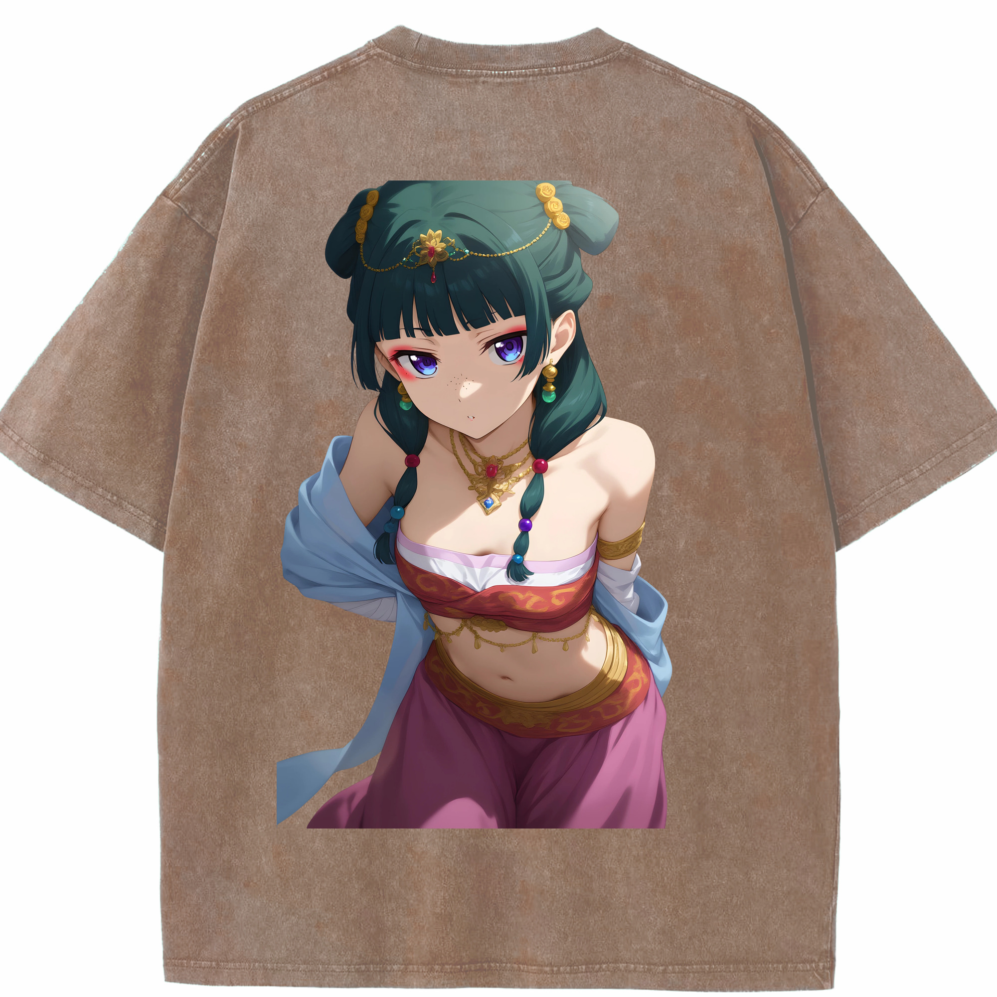 （画像用） 薬屋のひとりごと The Apothecary Diaries 綿100% ヴィンテージ風 半袖Tシャツ（背面プリント）