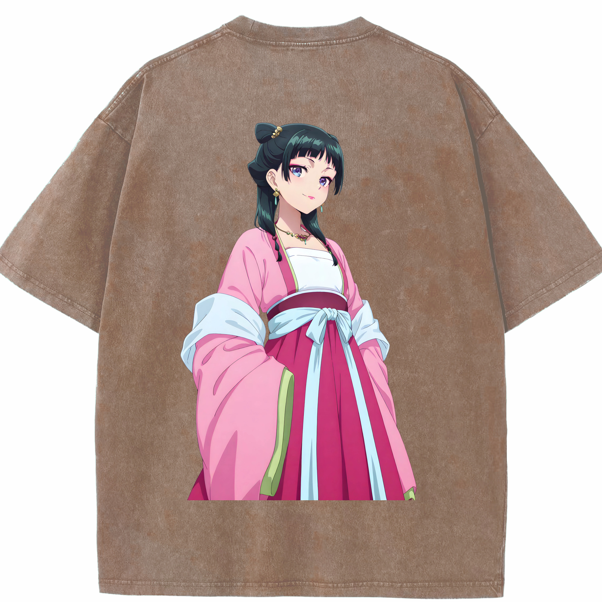 （画像用） 薬屋のひとりごと The Apothecary Diaries 綿100% ヴィンテージ風 半袖Tシャツ（背面プリント）