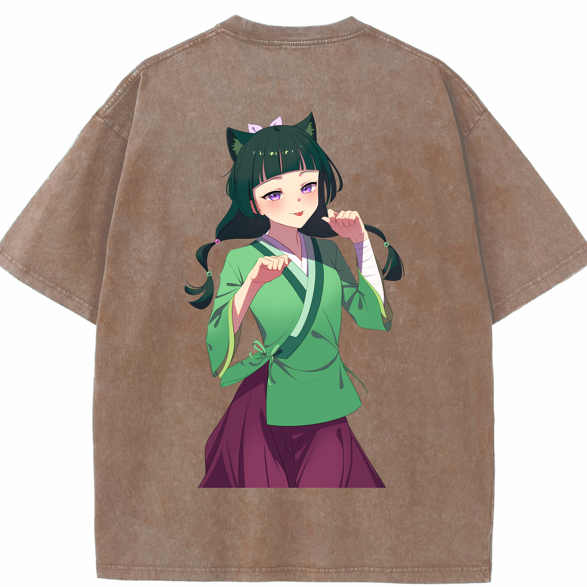 （画像用） 薬屋のひとりごと The Apothecary Diaries 綿100% ヴィンテージ風 半袖Tシャツ（背面プリント）