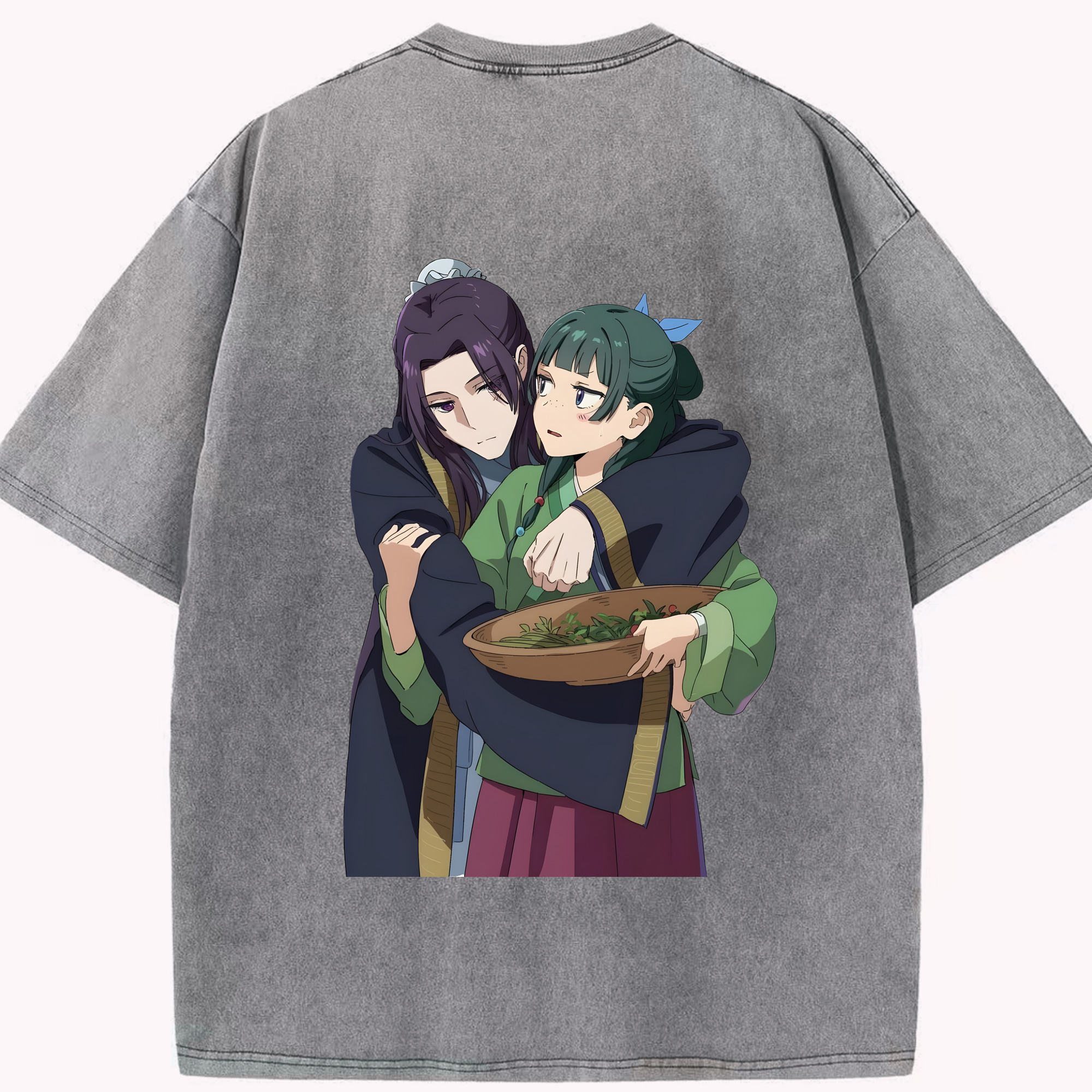 （画像用） 薬屋のひとりごと The Apothecary Diaries 綿100% ヴィンテージ風 半袖Tシャツ（背面プリント）
