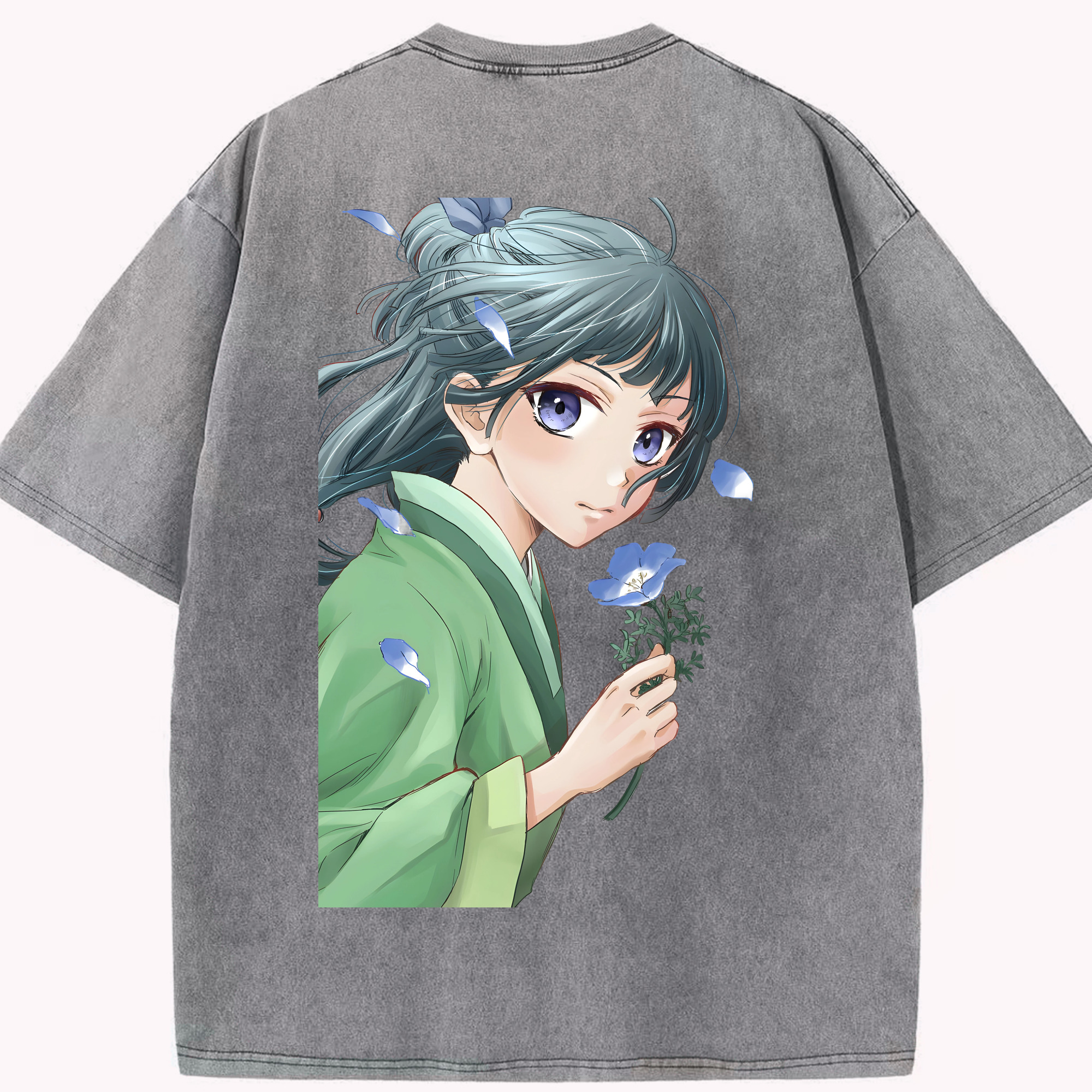 （画像用） 薬屋のひとりごと The Apothecary Diaries 綿100% ヴィンテージ風 半袖Tシャツ（背面プリント）