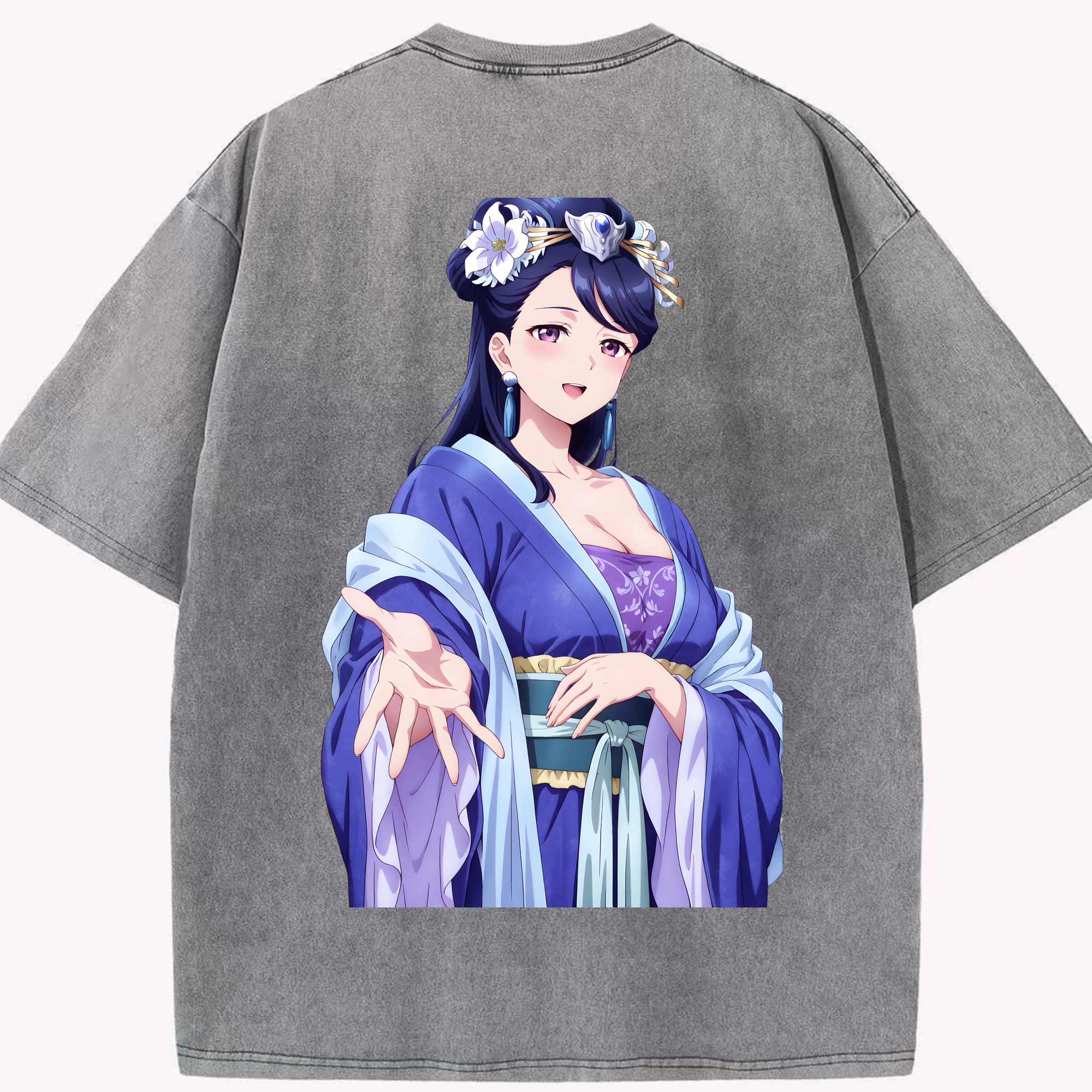 （画像用） 薬屋のひとりごと The Apothecary Diaries 綿100% ヴィンテージ風 半袖Tシャツ（背面プリント）