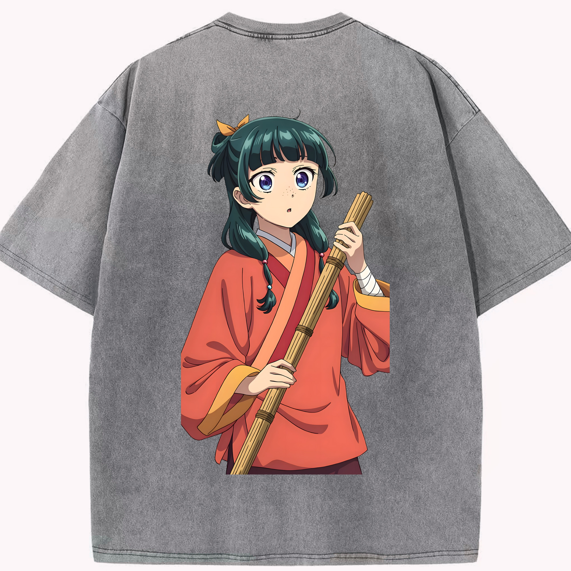（画像用） 薬屋のひとりごと The Apothecary Diaries 綿100% ヴィンテージ風 半袖Tシャツ（背面プリント）