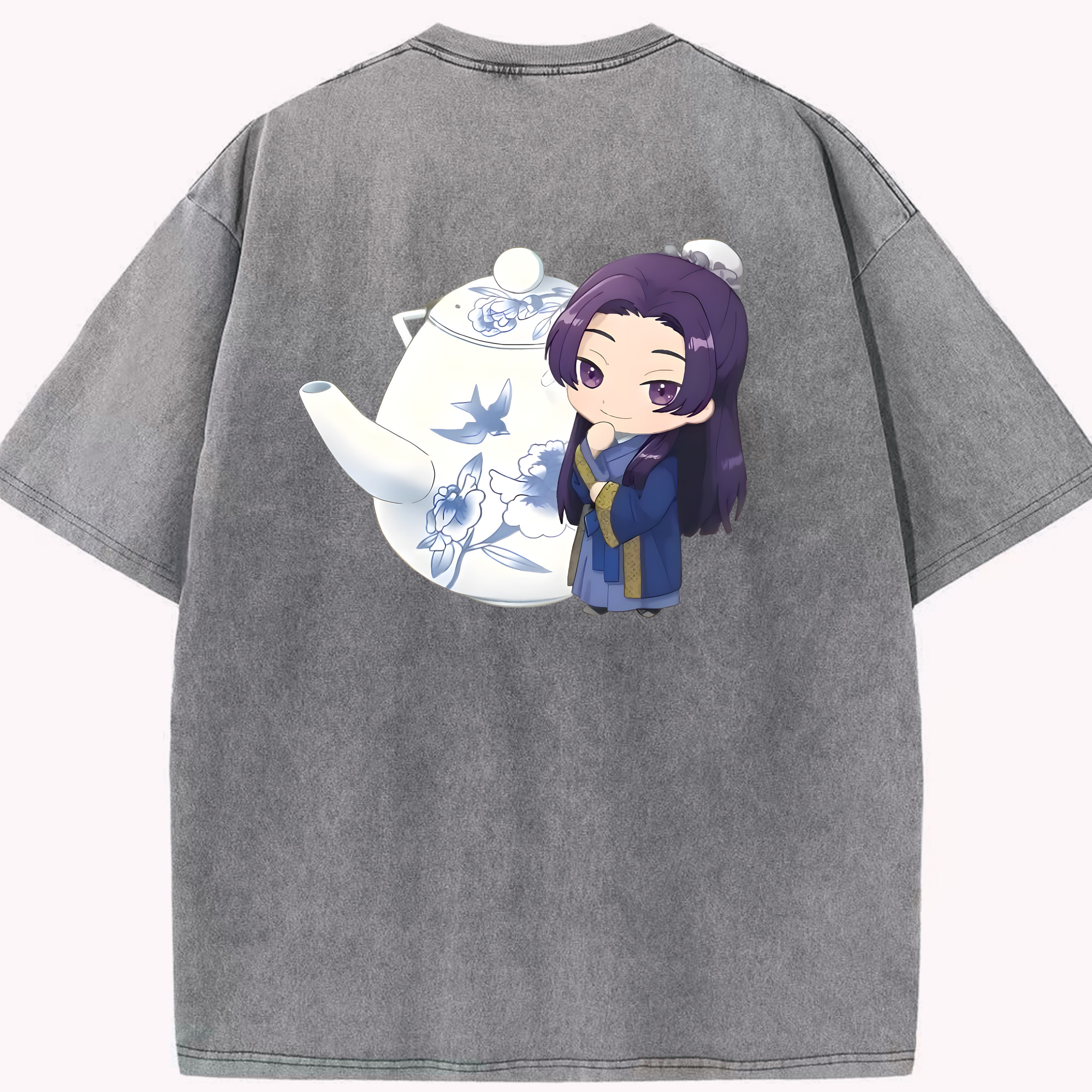 （画像用） 薬屋のひとりごと The Apothecary Diaries 綿100% ヴィンテージ風 半袖Tシャツ（背面プリント）