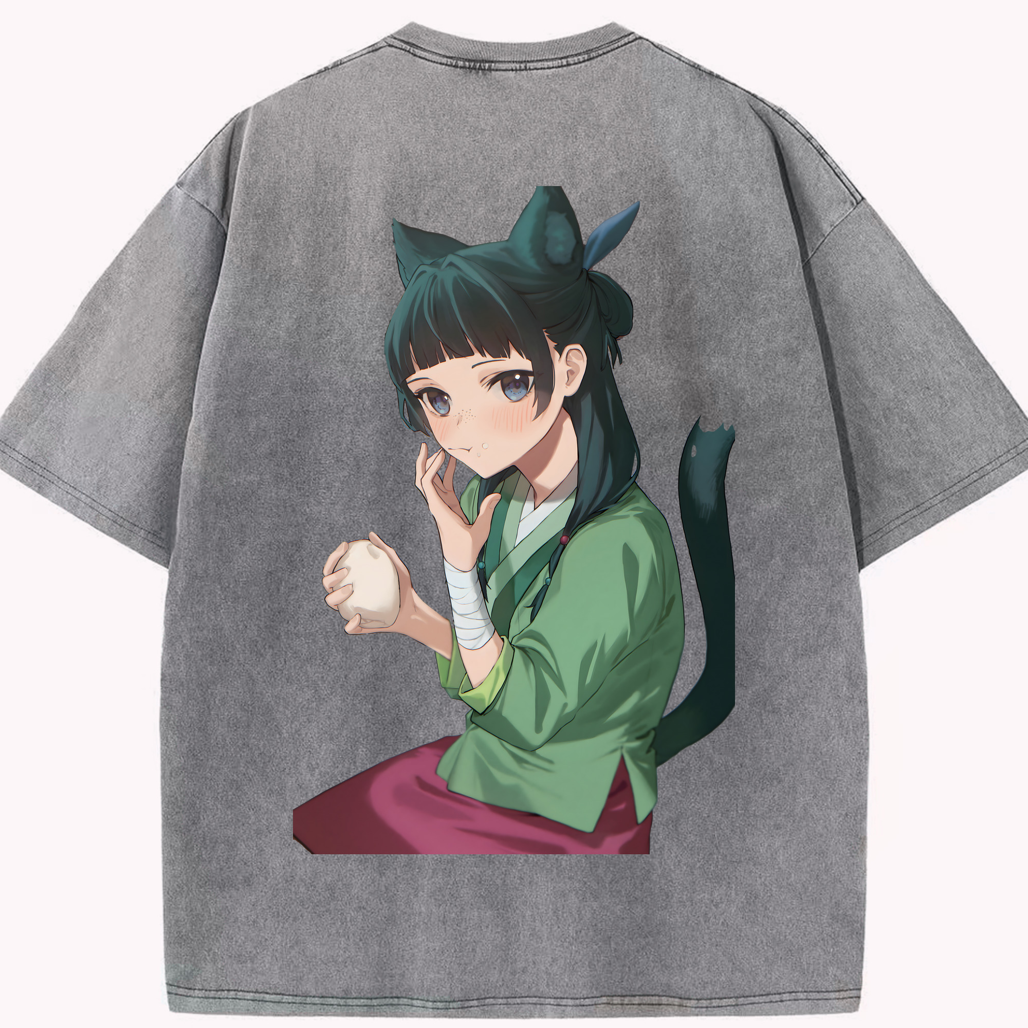 （画像用） 薬屋のひとりごと The Apothecary Diaries 綿100% ヴィンテージ風 半袖Tシャツ（背面プリント）