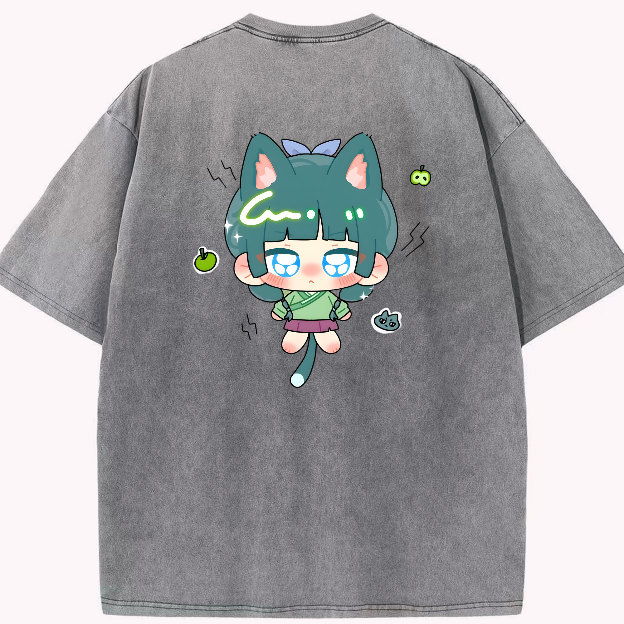 （画像用） 薬屋のひとりごと The Apothecary Diaries 綿100% ヴィンテージ風 半袖Tシャツ（背面プリント）