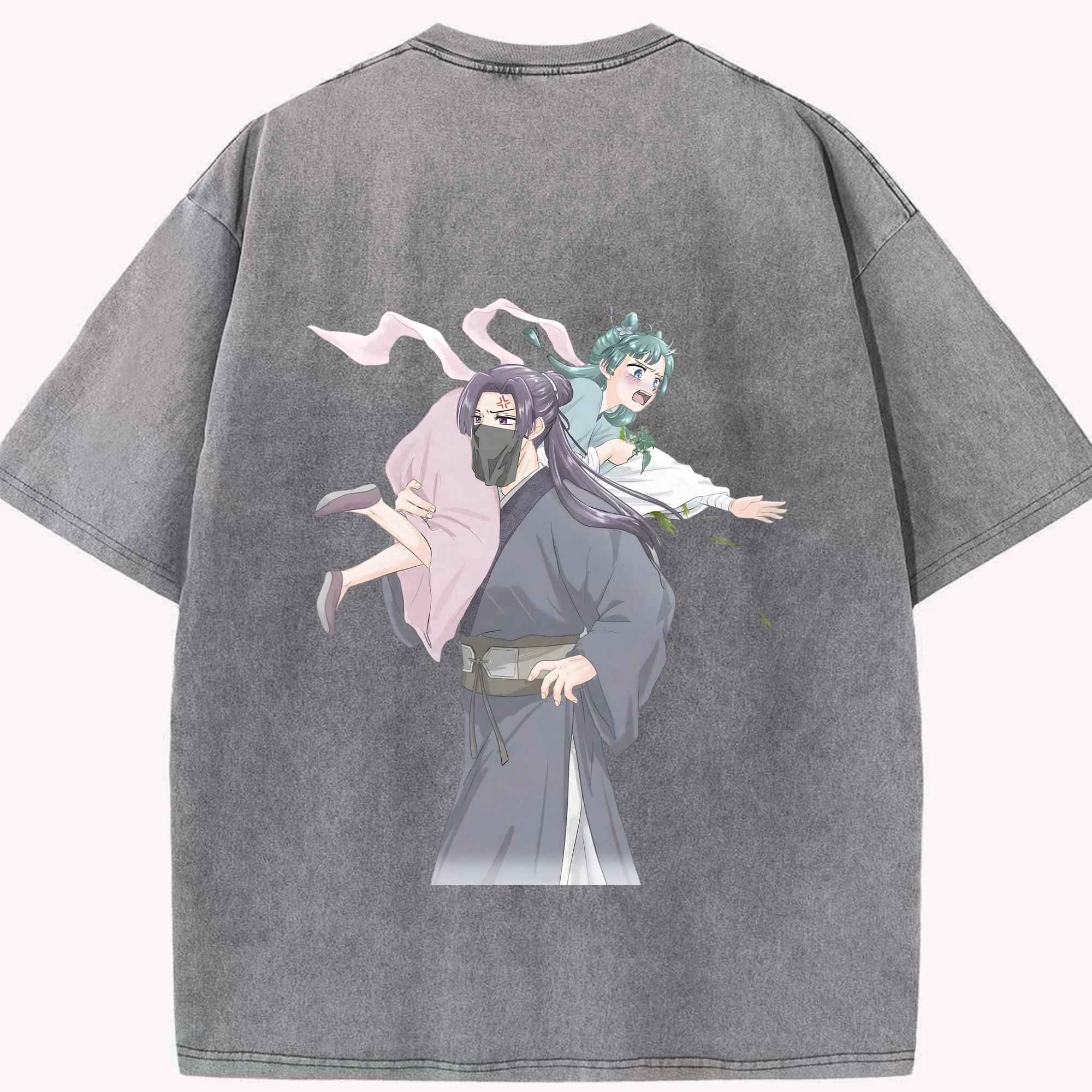 （画像用） 薬屋のひとりごと The Apothecary Diaries 綿100% ヴィンテージ風 半袖Tシャツ（背面プリント）