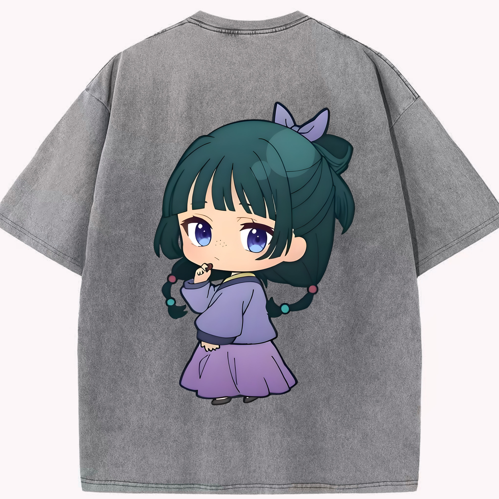 （画像用） 薬屋のひとりごと The Apothecary Diaries 綿100% ヴィンテージ風 半袖Tシャツ（背面プリント）