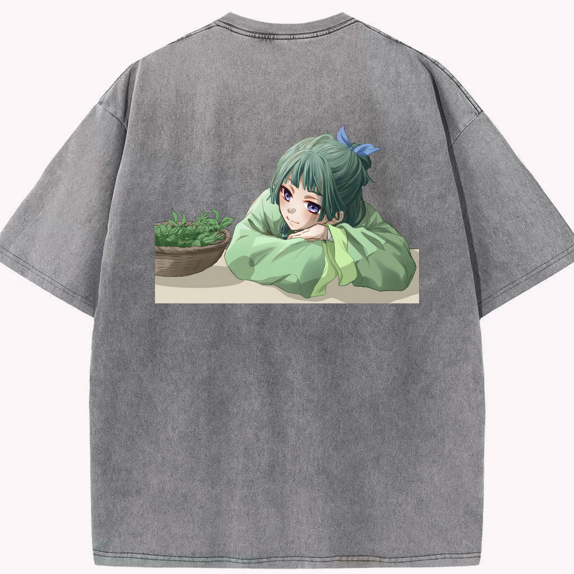 （画像用） 薬屋のひとりごと The Apothecary Diaries 綿100% ヴィンテージ風 半袖Tシャツ（背面プリント）