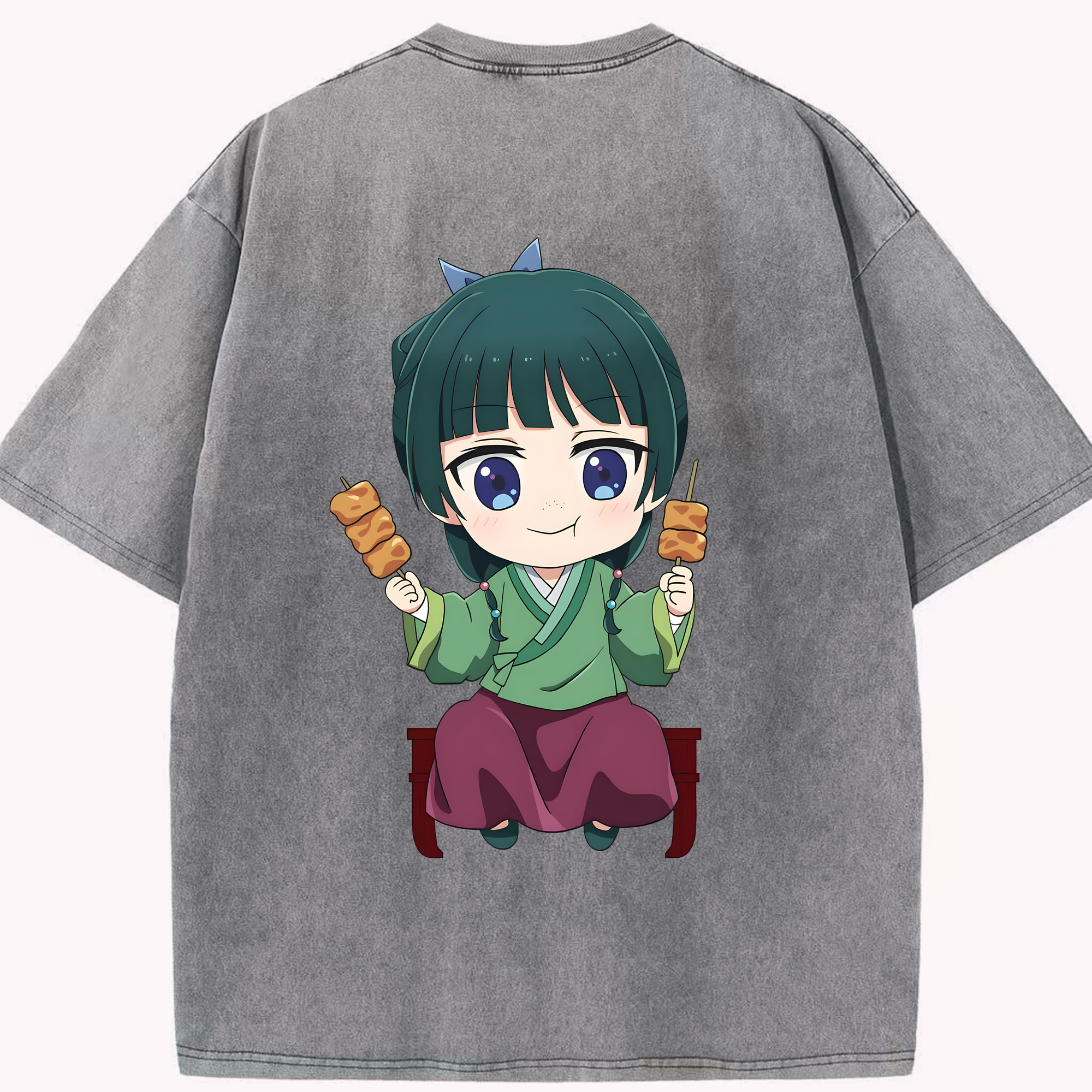 （画像用） 薬屋のひとりごと The Apothecary Diaries 綿100% ヴィンテージ風 半袖Tシャツ（背面プリント）