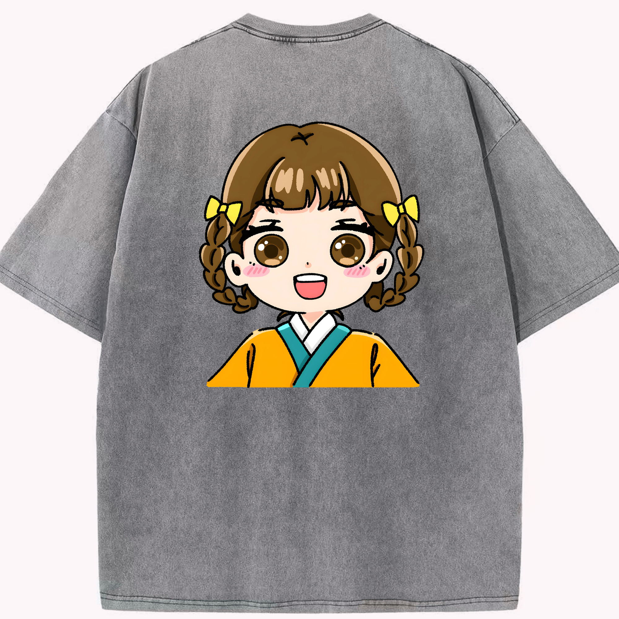 （画像用） 薬屋のひとりごと The Apothecary Diaries 綿100% ヴィンテージ風 半袖Tシャツ（背面プリント）