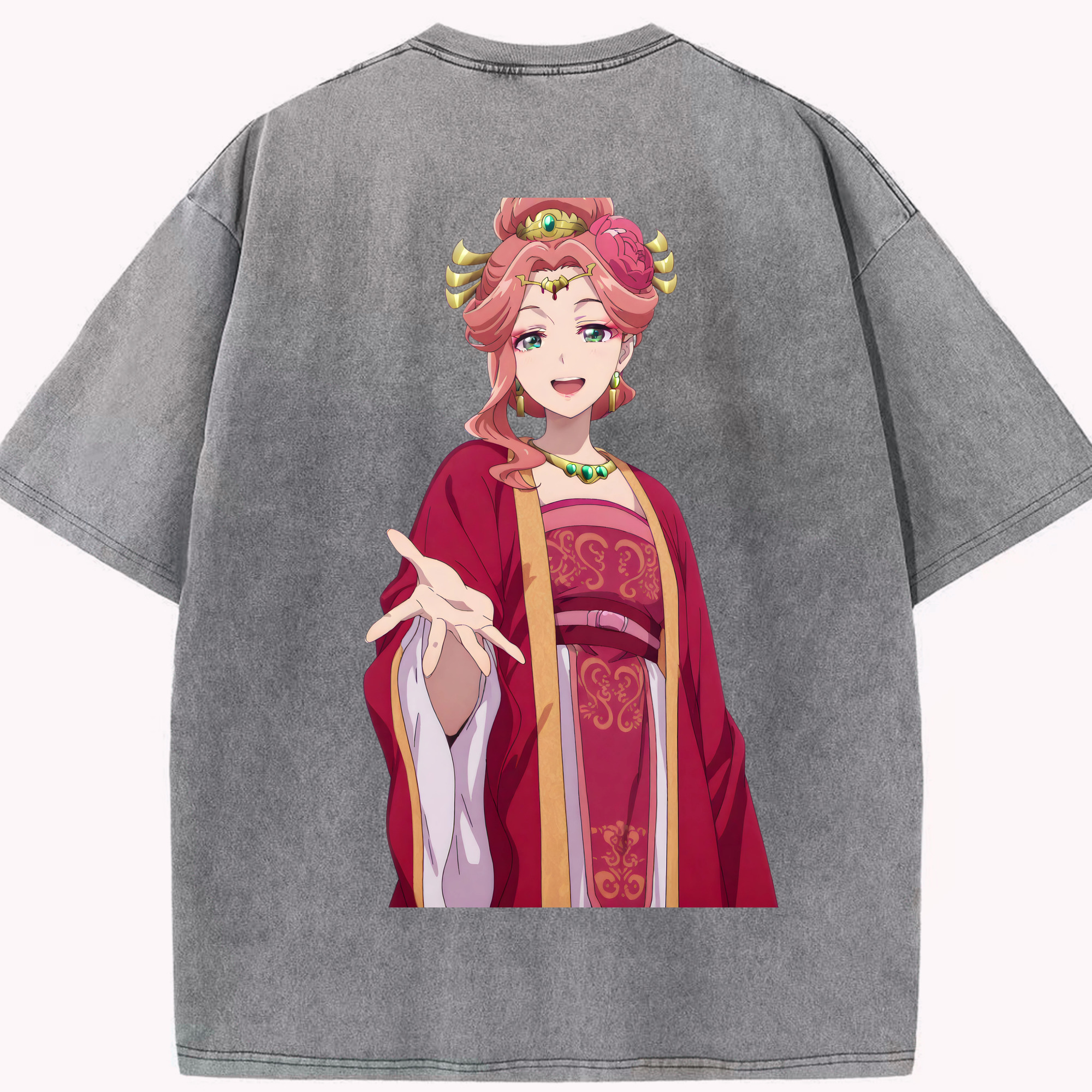 （画像用） 薬屋のひとりごと The Apothecary Diaries 綿100% ヴィンテージ風 半袖Tシャツ（背面プリント）