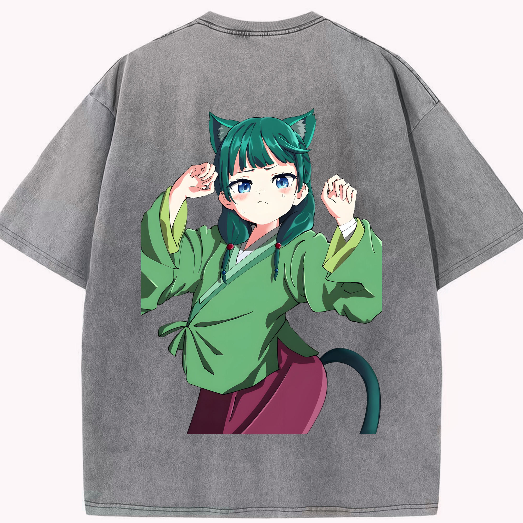 （画像用） 薬屋のひとりごと The Apothecary Diaries 綿100% ヴィンテージ風 半袖Tシャツ（背面プリント）
