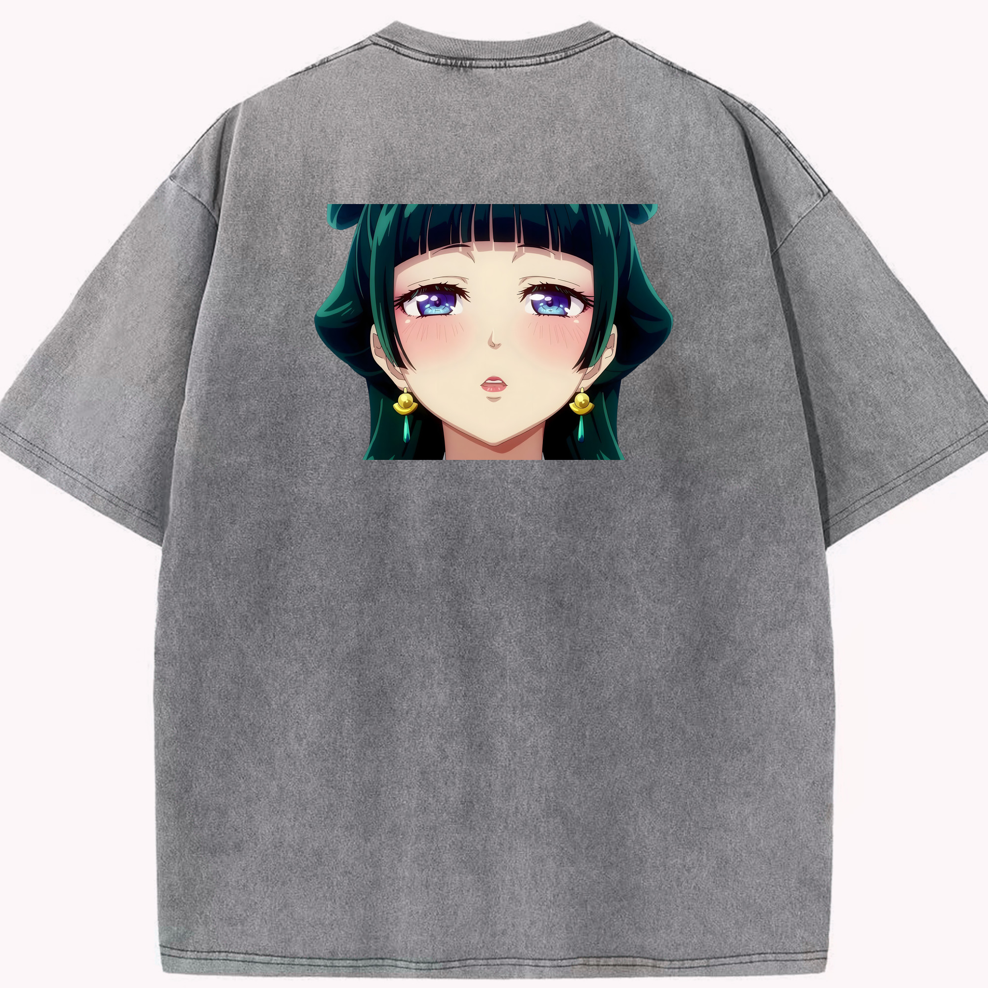 （画像用） 薬屋のひとりごと The Apothecary Diaries 綿100% ヴィンテージ風 半袖Tシャツ（背面プリント）