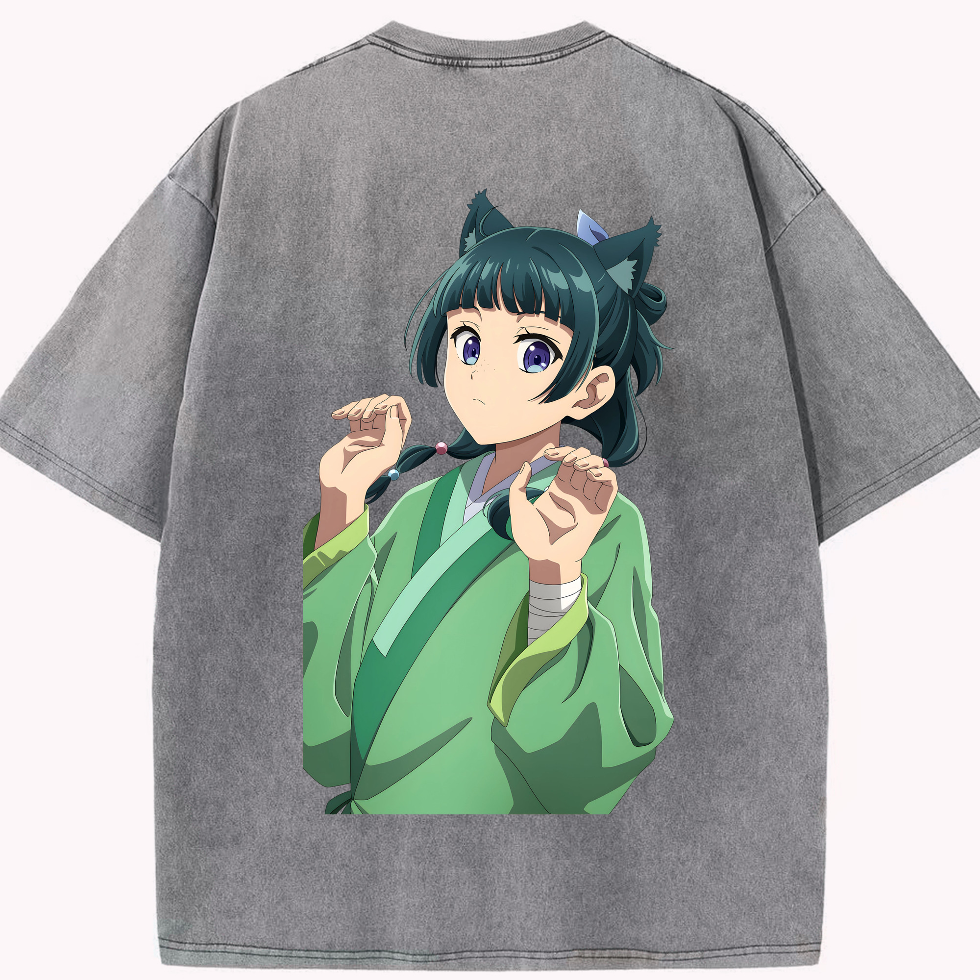 （画像用） 薬屋のひとりごと The Apothecary Diaries 綿100% ヴィンテージ風 半袖Tシャツ（背面プリント）
