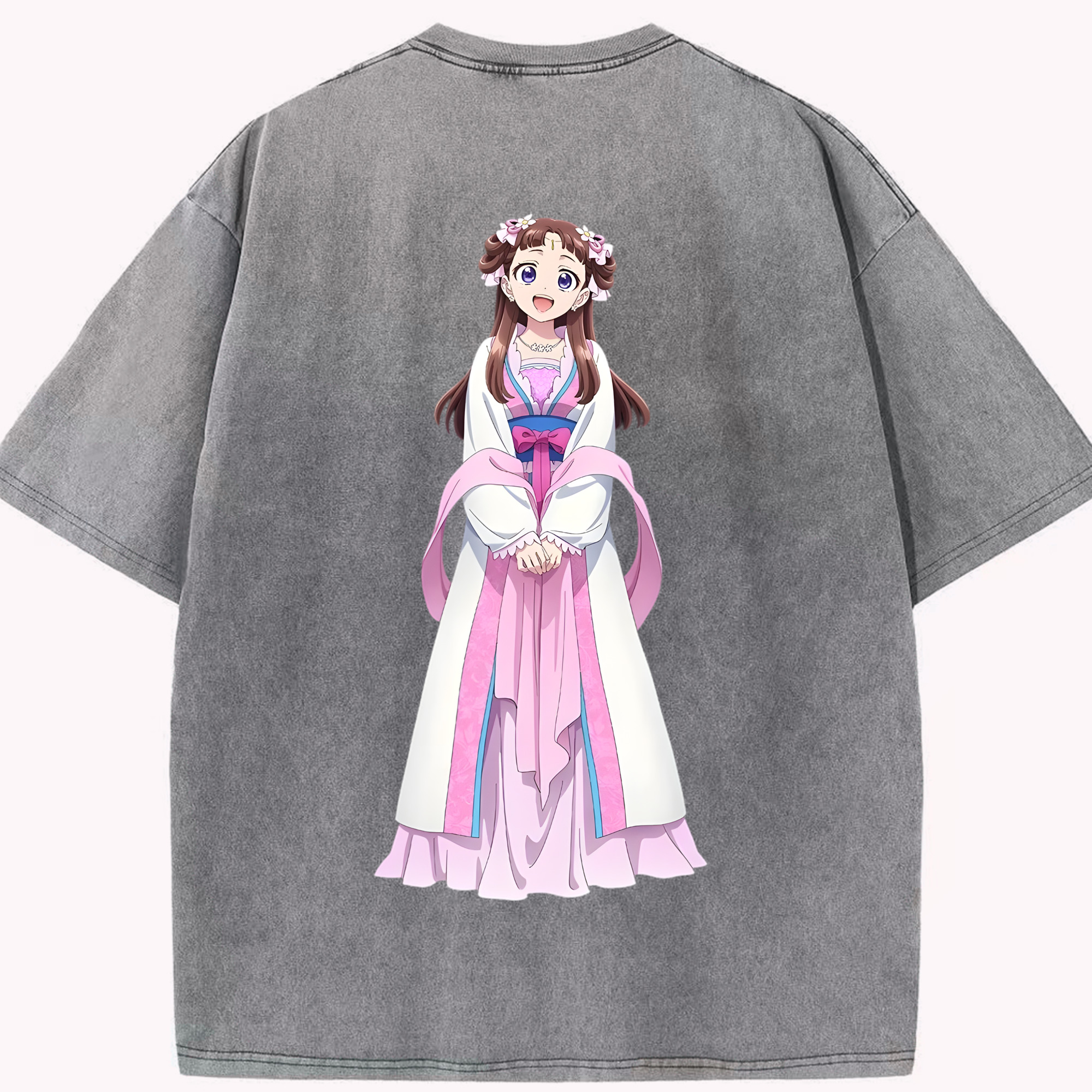 （画像用） 薬屋のひとりごと The Apothecary Diaries 綿100% ヴィンテージ風 半袖Tシャツ（背面プリント）