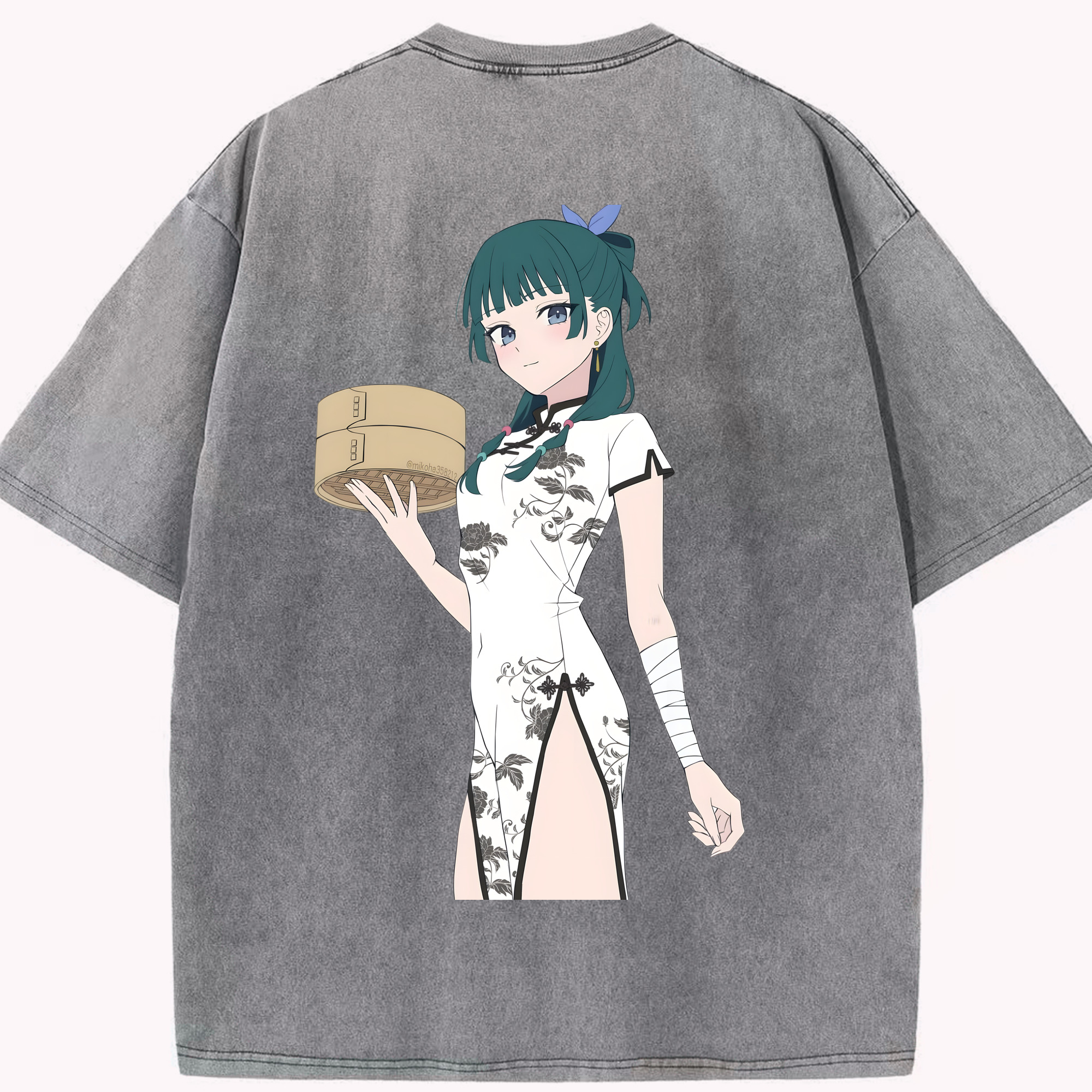 （画像用） 薬屋のひとりごと The Apothecary Diaries 綿100% ヴィンテージ風 半袖Tシャツ（背面プリント）