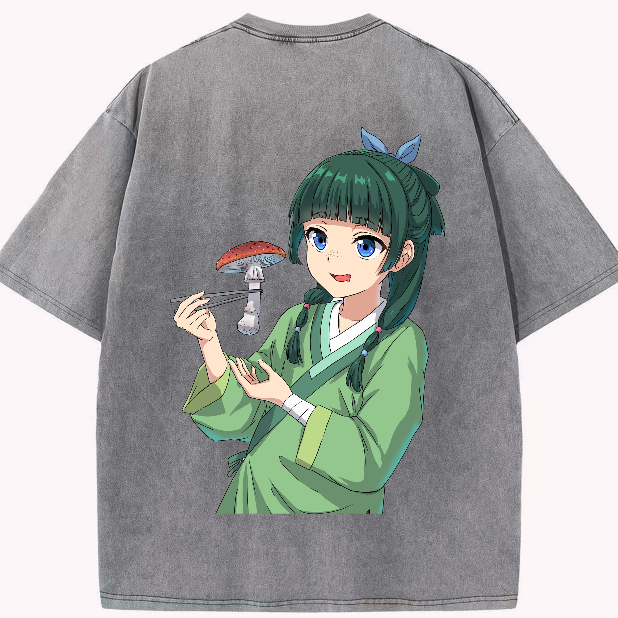 （画像用） 薬屋のひとりごと The Apothecary Diaries 綿100% ヴィンテージ風 半袖Tシャツ（背面プリント）
