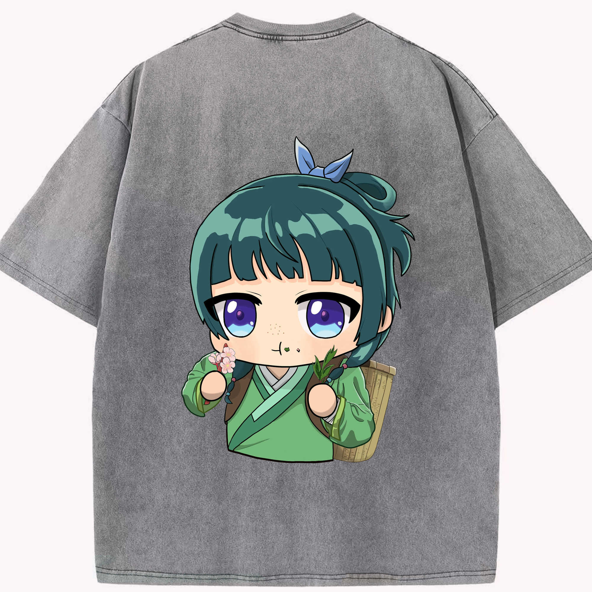 （画像用） 薬屋のひとりごと The Apothecary Diaries 綿100% ヴィンテージ風 半袖Tシャツ（背面プリント）