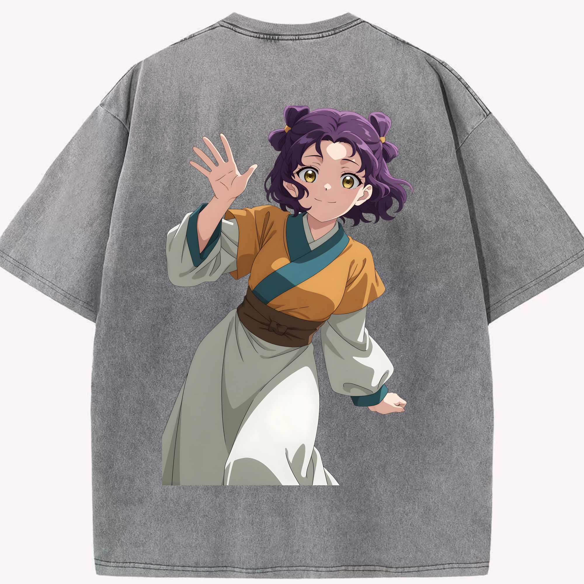 （画像用） 薬屋のひとりごと The Apothecary Diaries 綿100% ヴィンテージ風 半袖Tシャツ（背面プリント）