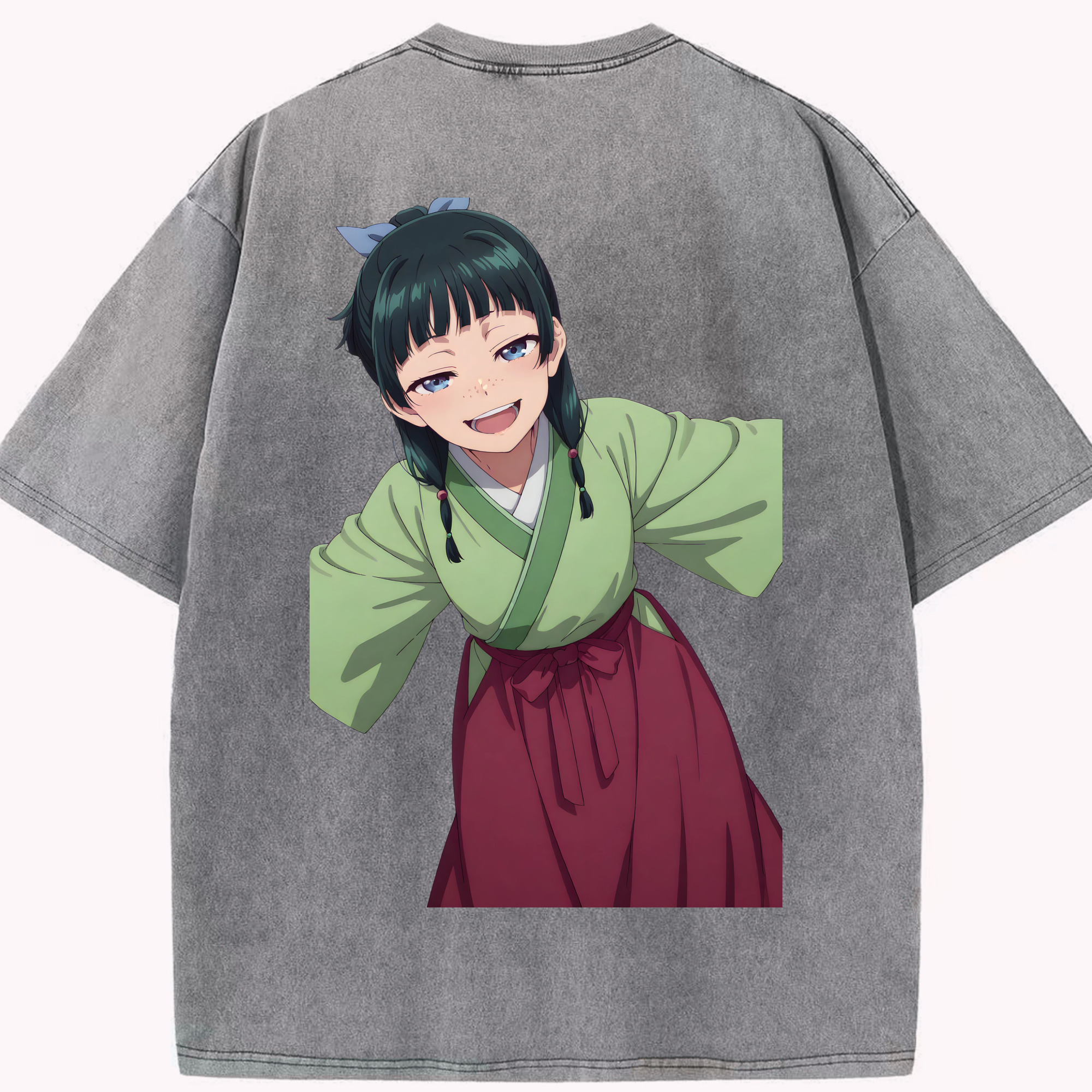 （画像用） 薬屋のひとりごと The Apothecary Diaries 綿100% ヴィンテージ風 半袖Tシャツ（背面プリント）