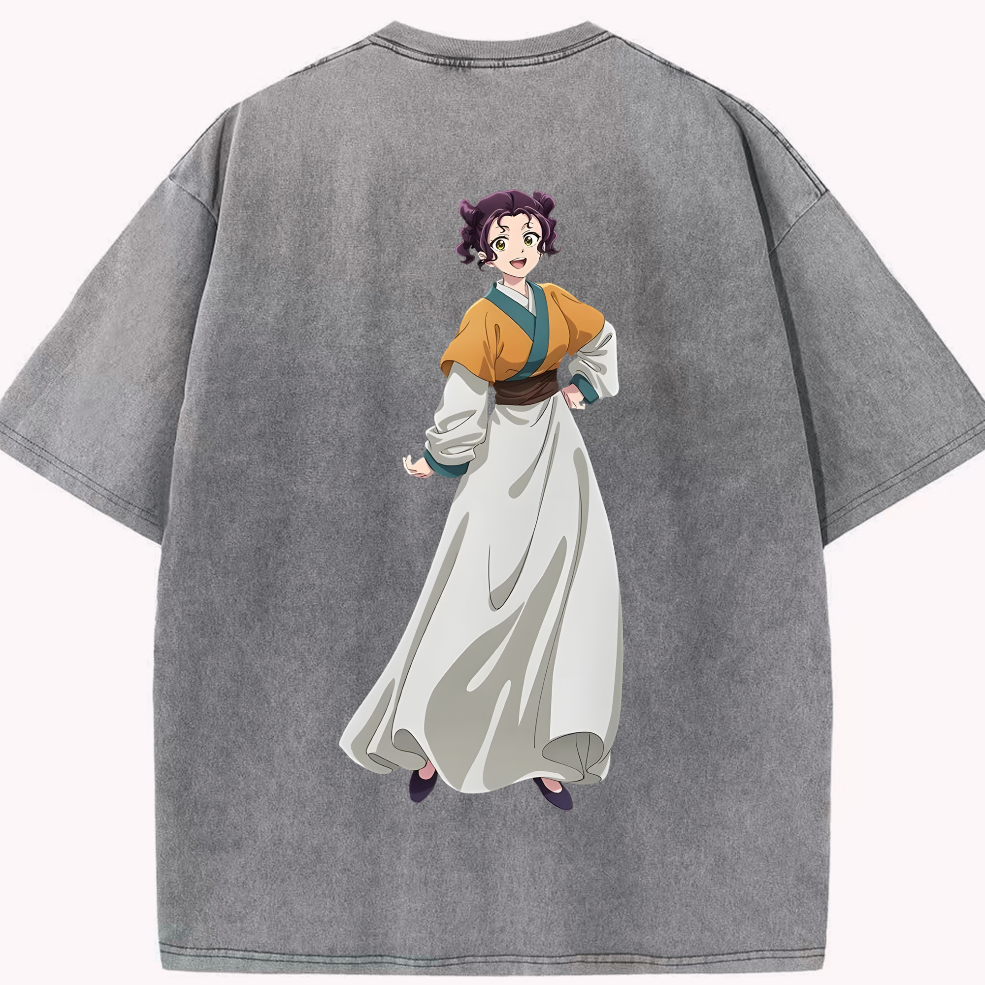 （画像用） 薬屋のひとりごと The Apothecary Diaries 綿100% ヴィンテージ風 半袖Tシャツ（背面プリント）