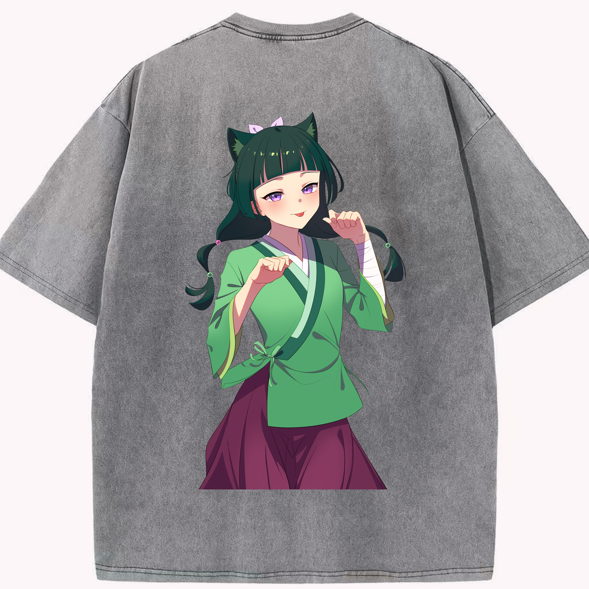 （画像用） 薬屋のひとりごと The Apothecary Diaries 綿100% ヴィンテージ風 半袖Tシャツ（背面プリント）