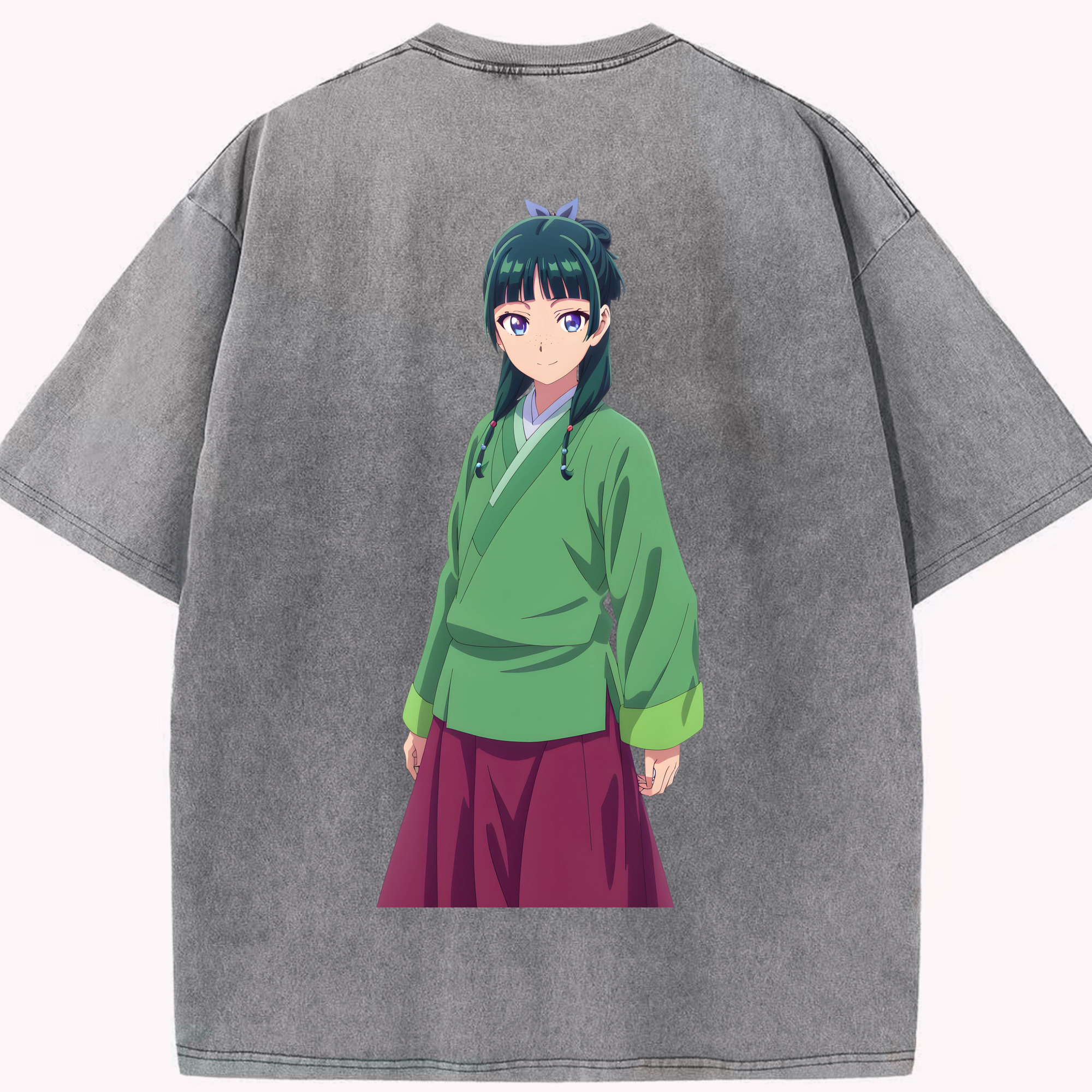 （画像用） 薬屋のひとりごと The Apothecary Diaries 綿100% ヴィンテージ風 半袖Tシャツ（背面プリント）
