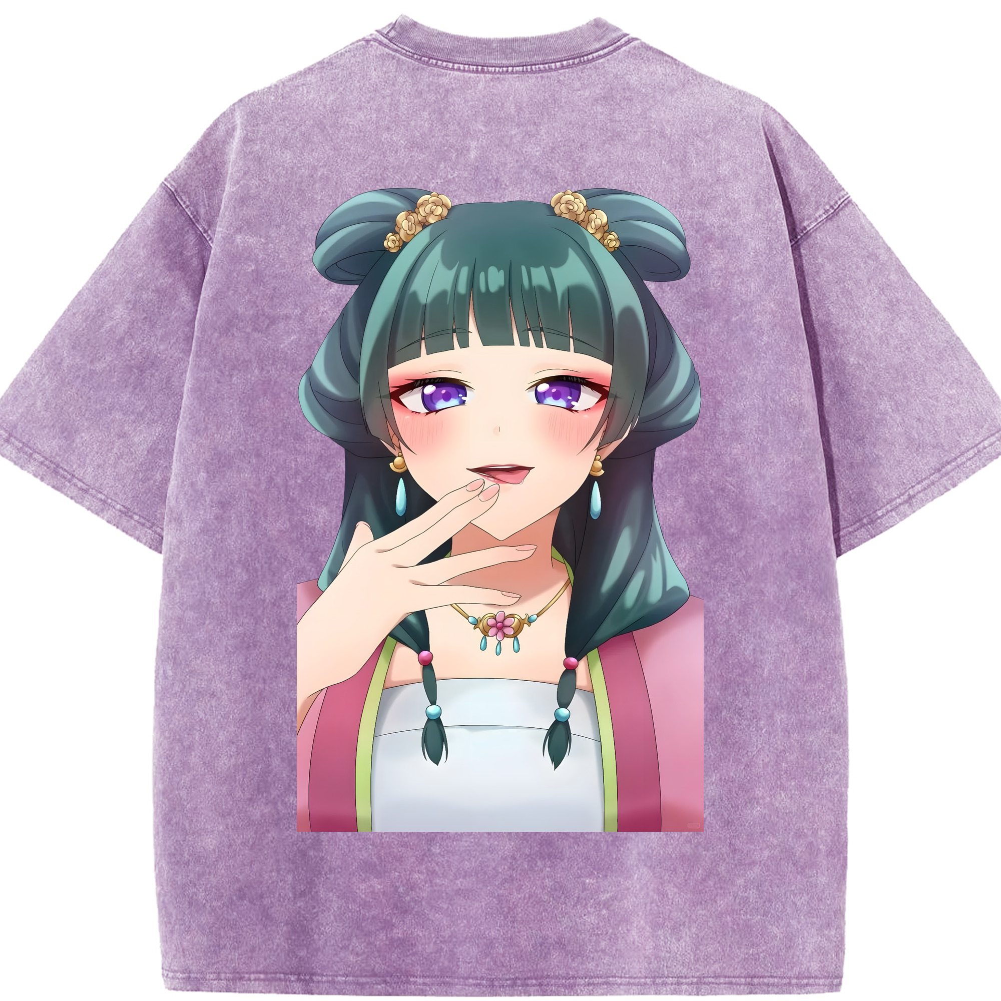 （画像用） 薬屋のひとりごと The Apothecary Diaries 綿100% ヴィンテージ風 半袖Tシャツ（背面プリント）