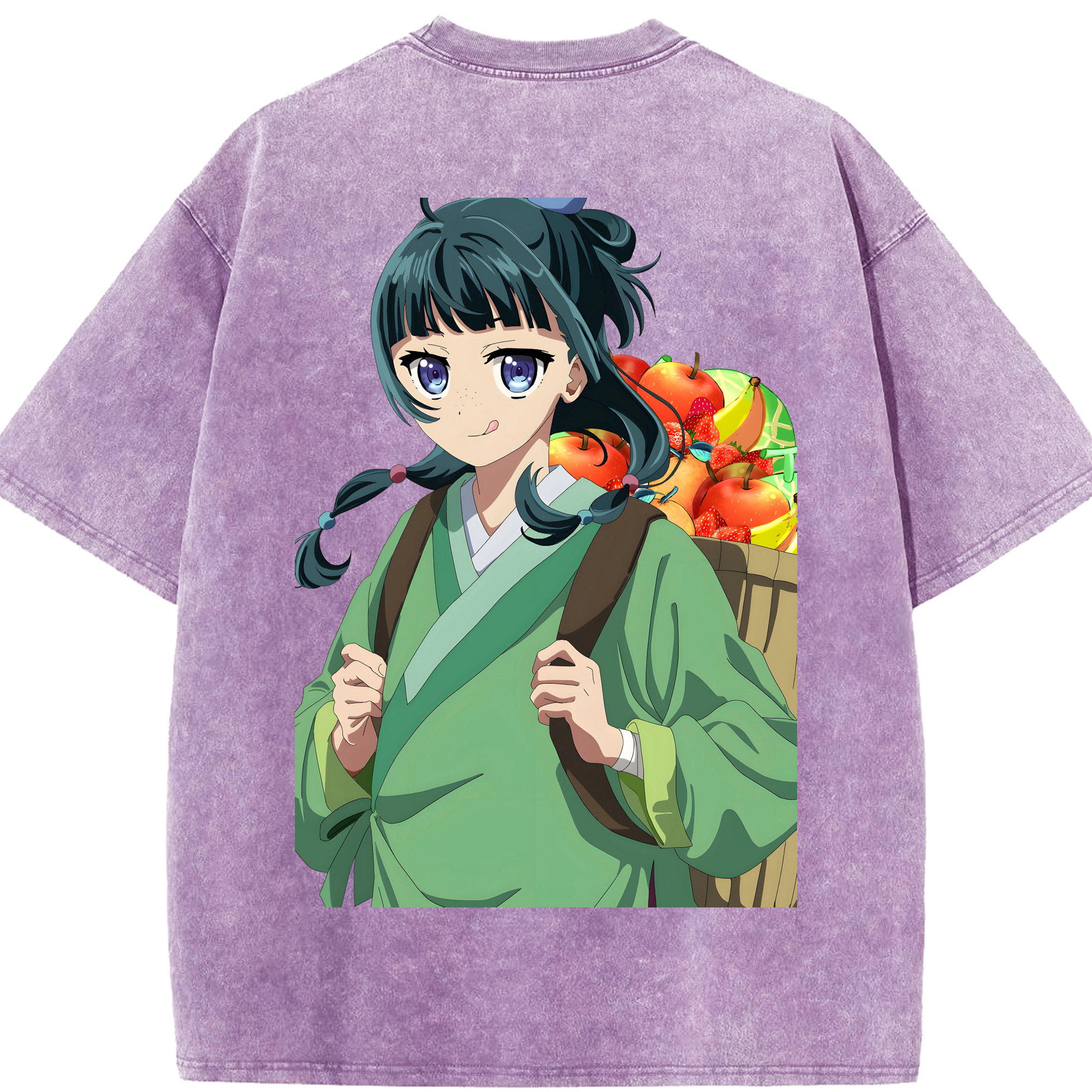 （画像用） 薬屋のひとりごと The Apothecary Diaries 綿100% ヴィンテージ風 半袖Tシャツ（背面プリント）