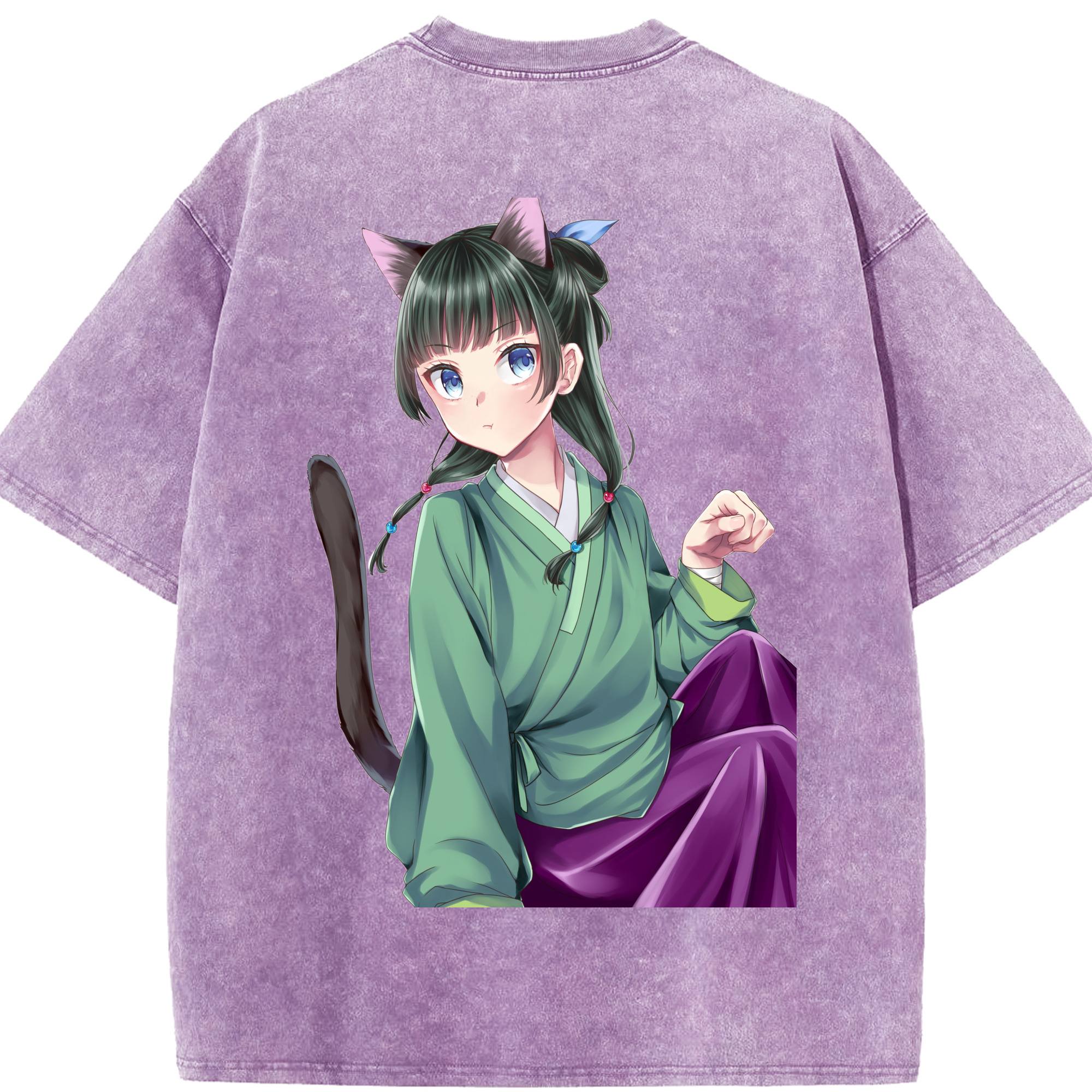 （画像用） 薬屋のひとりごと The Apothecary Diaries 綿100% ヴィンテージ風 半袖Tシャツ（背面プリント）
