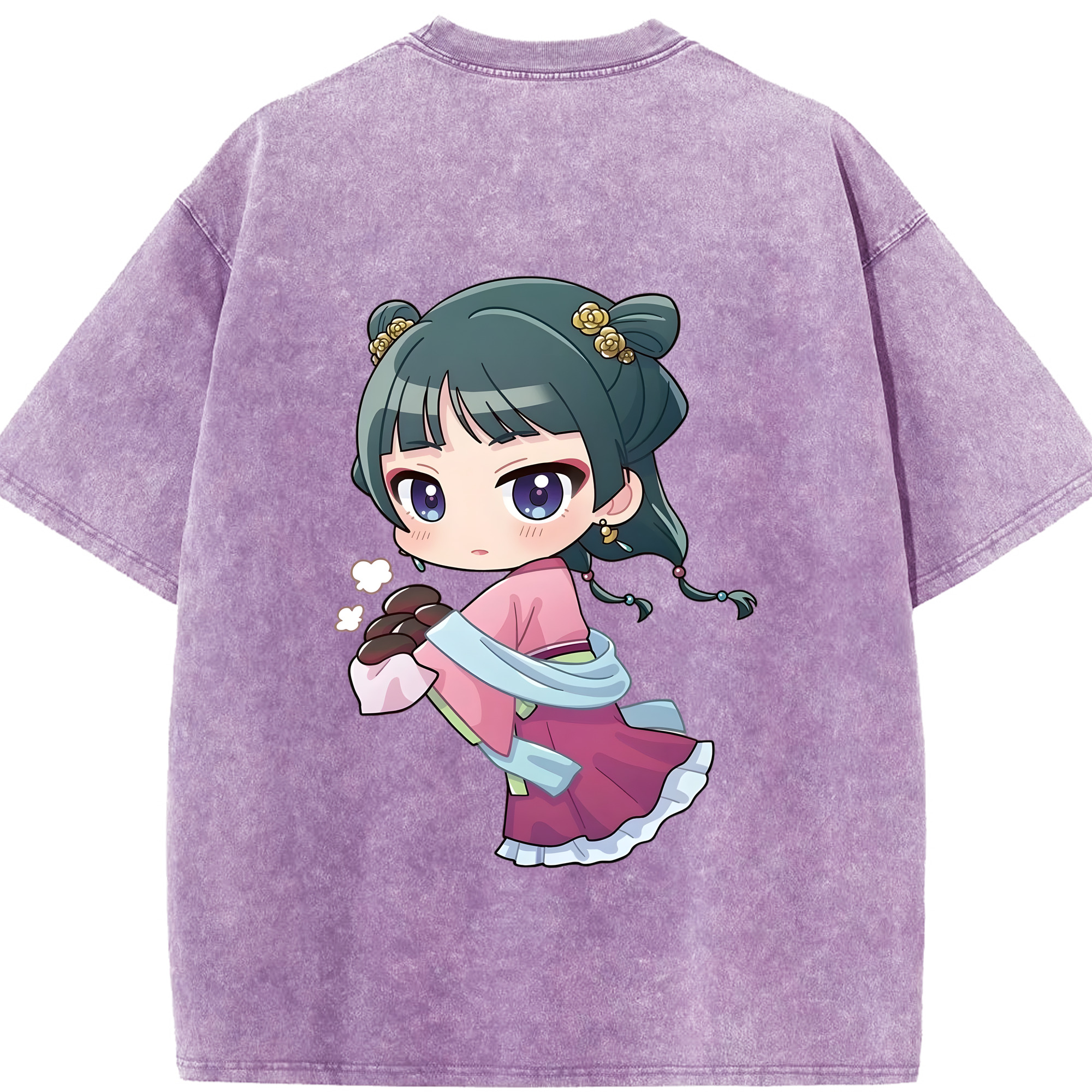 （画像用） 薬屋のひとりごと The Apothecary Diaries 綿100% ヴィンテージ風 半袖Tシャツ（背面プリント）