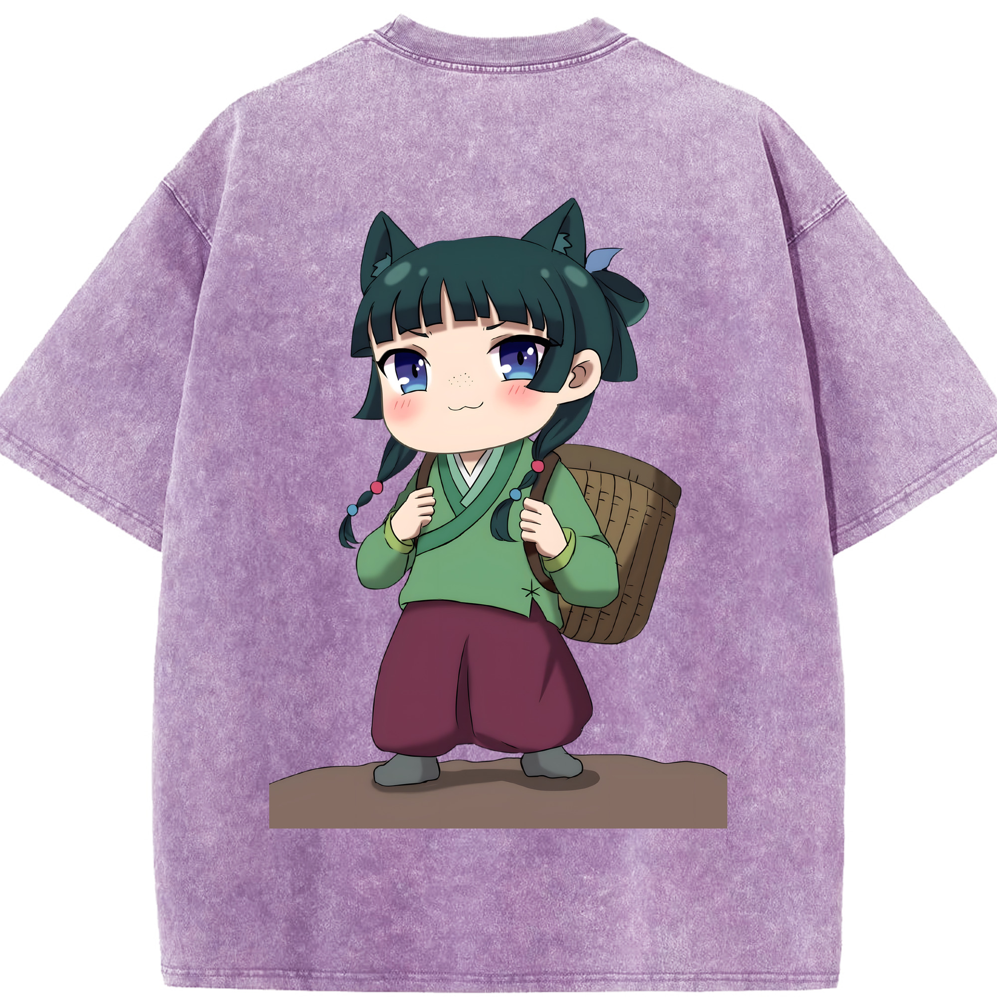 （画像用） 薬屋のひとりごと The Apothecary Diaries 綿100% ヴィンテージ風 半袖Tシャツ（背面プリント）