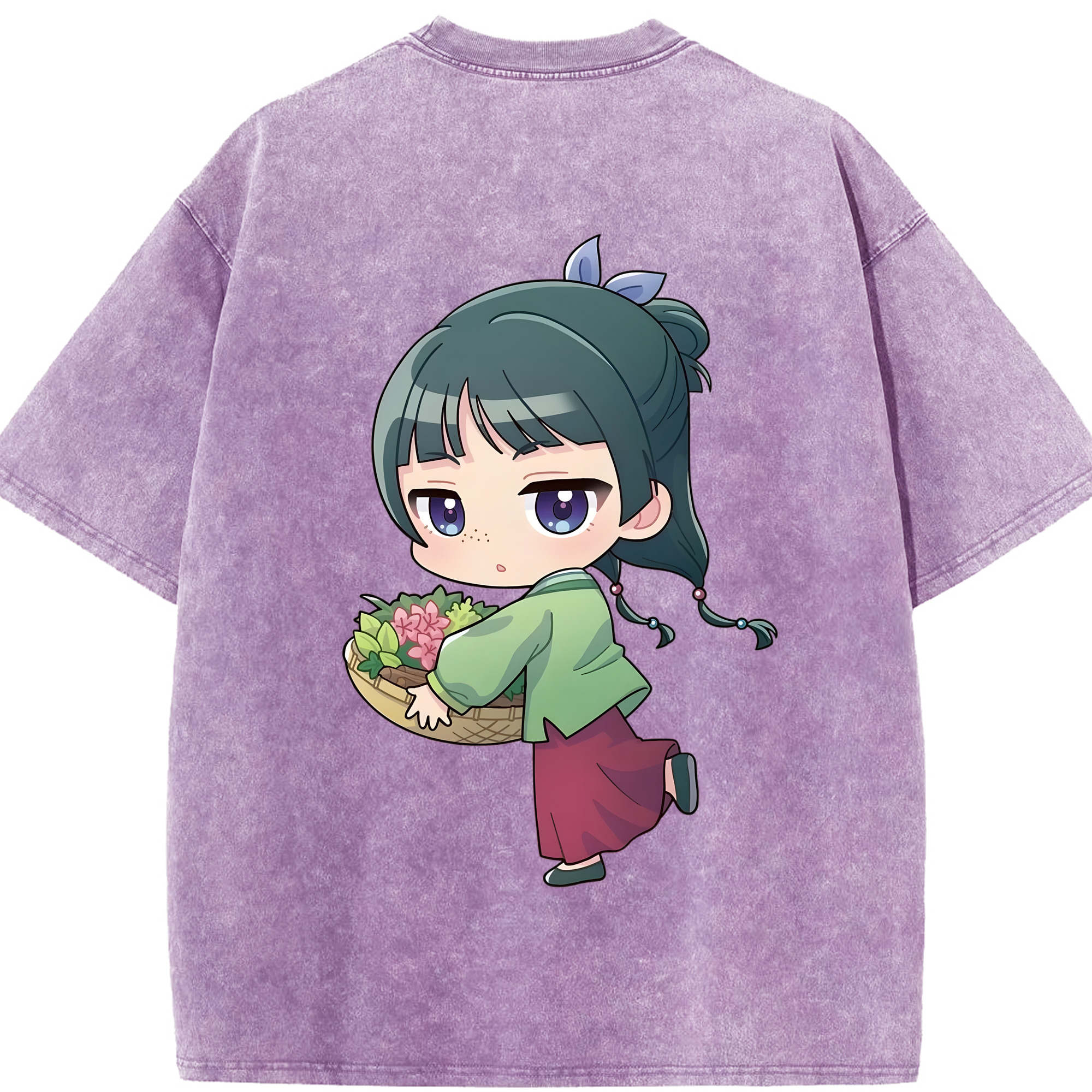 （画像用） 薬屋のひとりごと The Apothecary Diaries 綿100% ヴィンテージ風 半袖Tシャツ（背面プリント）