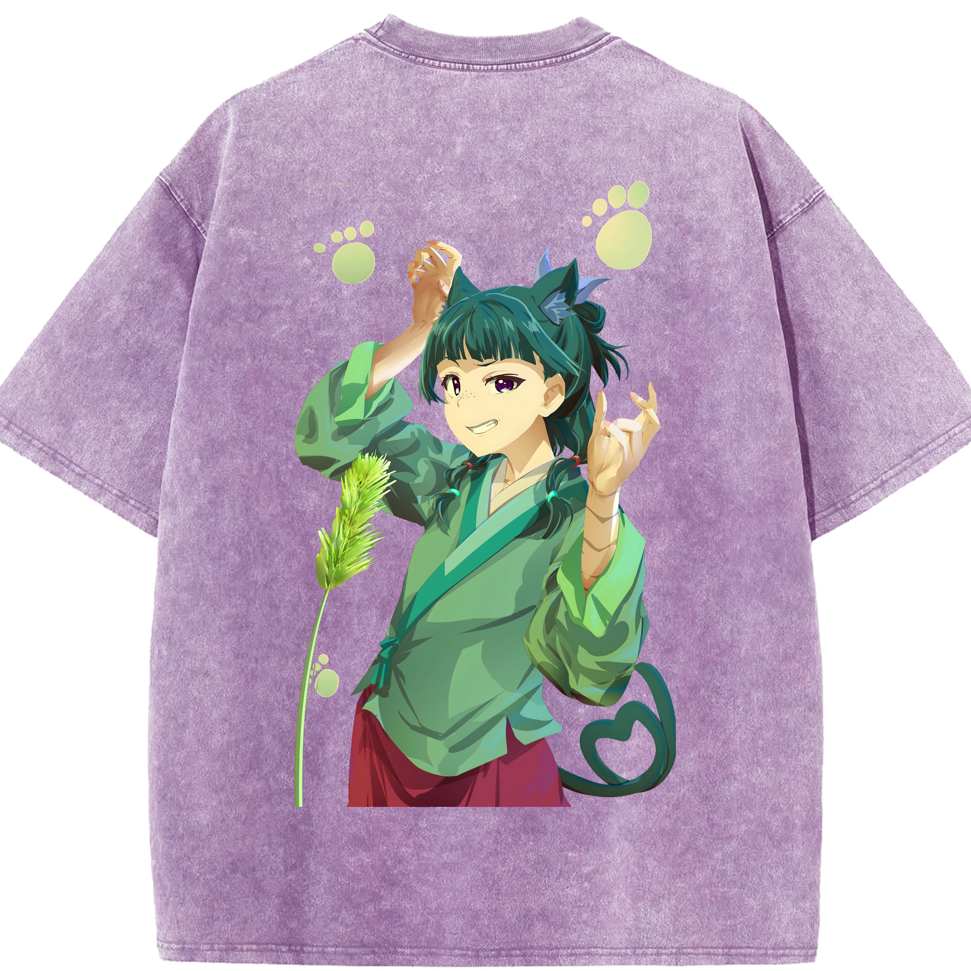 （画像用） 薬屋のひとりごと The Apothecary Diaries 綿100% ヴィンテージ風 半袖Tシャツ（背面プリント）