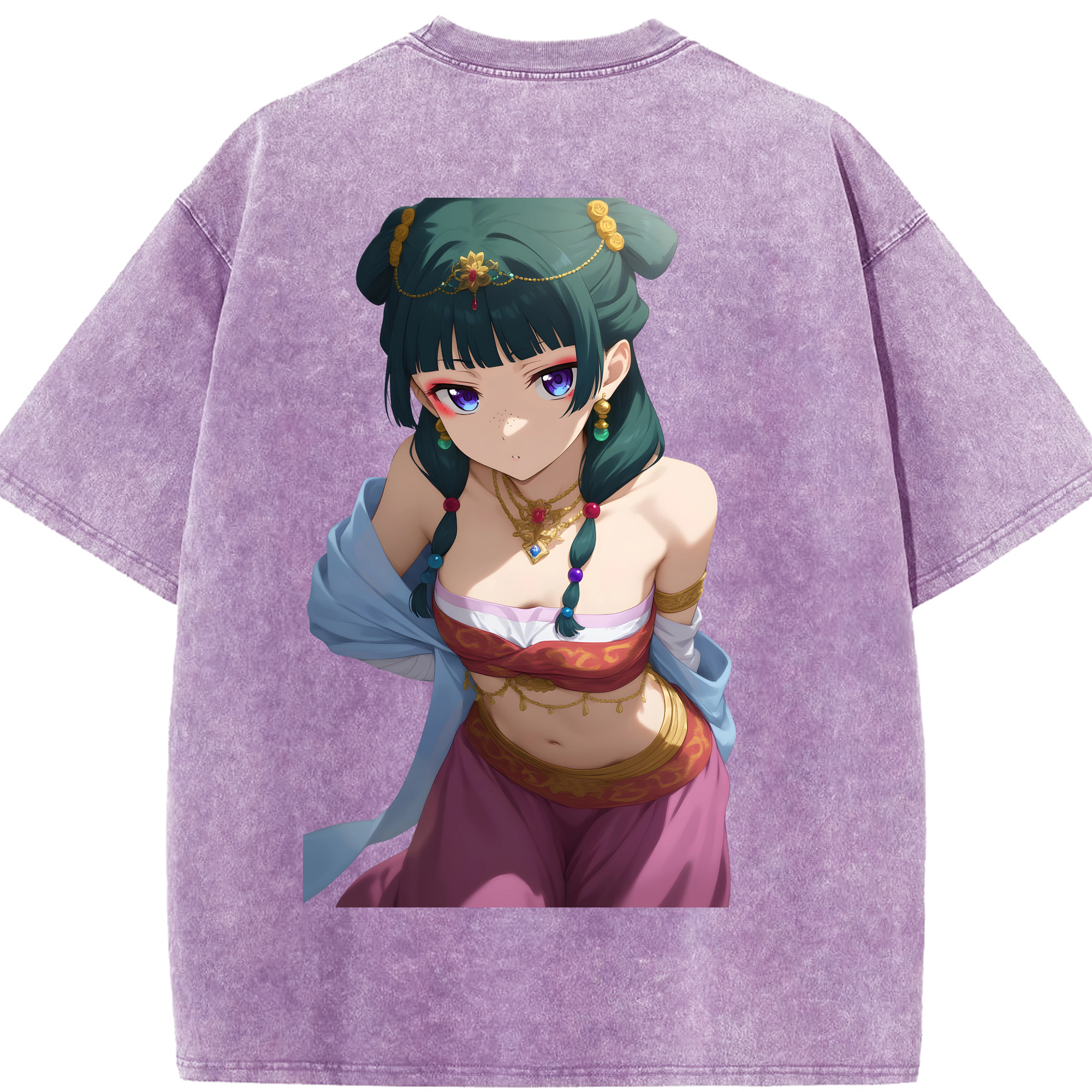 （画像用） 薬屋のひとりごと The Apothecary Diaries 綿100% ヴィンテージ風 半袖Tシャツ（背面プリント）