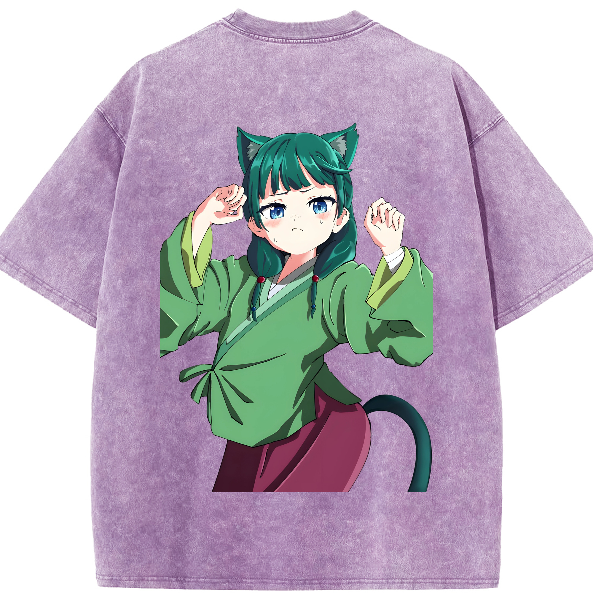 （画像用） 薬屋のひとりごと The Apothecary Diaries 綿100% ヴィンテージ風 半袖Tシャツ（背面プリント）