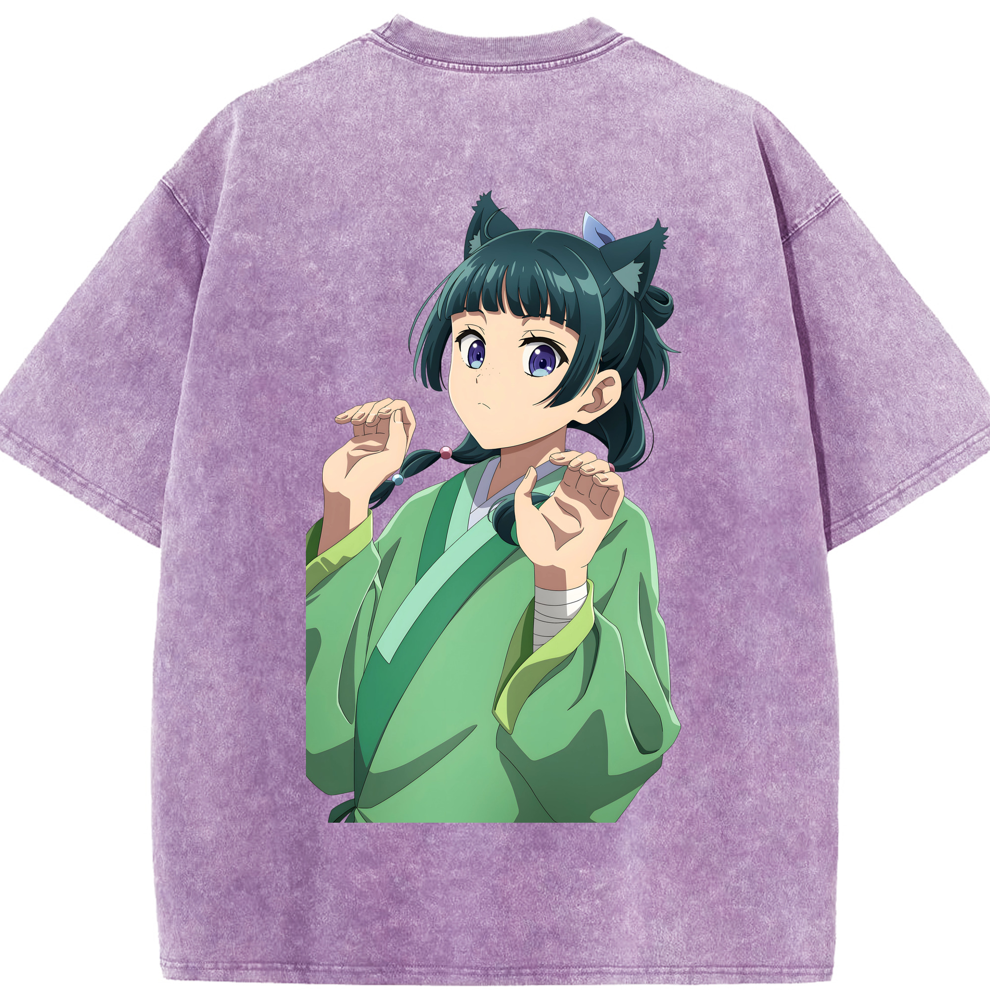 （画像用） 薬屋のひとりごと The Apothecary Diaries 綿100% ヴィンテージ風 半袖Tシャツ（背面プリント）