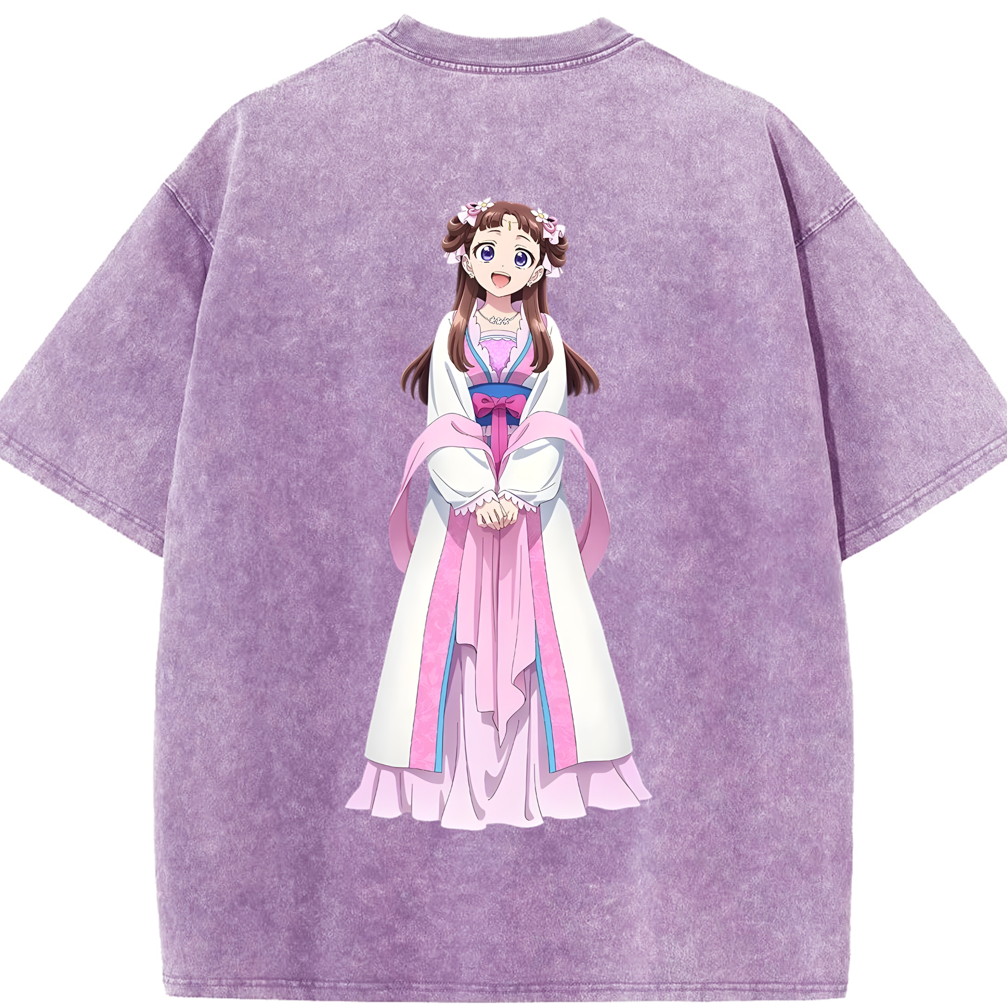 （画像用） 薬屋のひとりごと The Apothecary Diaries 綿100% ヴィンテージ風 半袖Tシャツ（背面プリント）