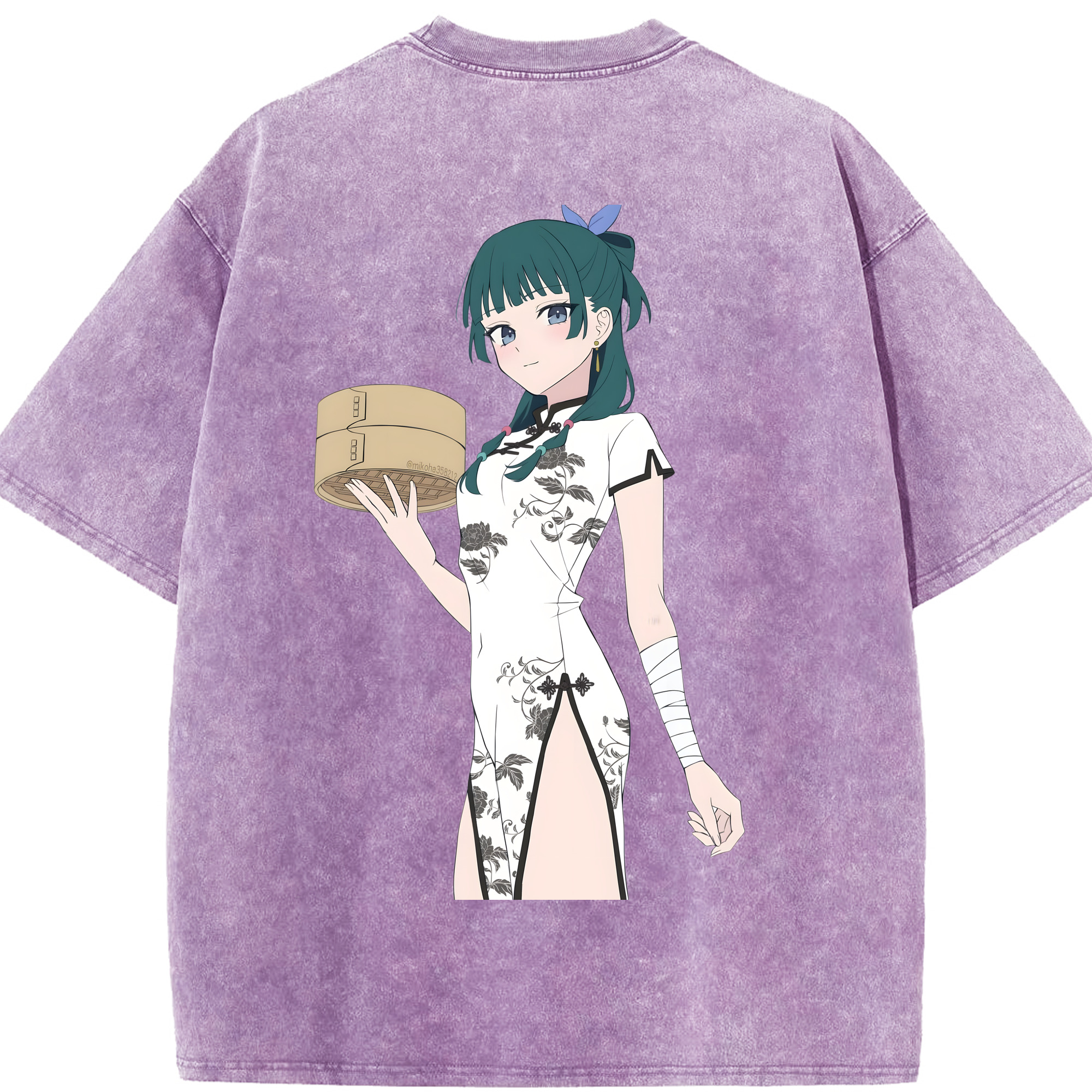 （画像用） 薬屋のひとりごと The Apothecary Diaries 綿100% ヴィンテージ風 半袖Tシャツ（背面プリント）