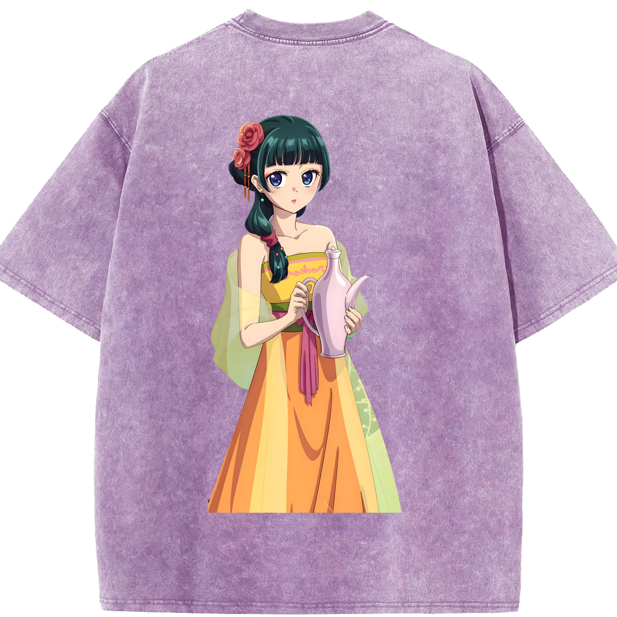 （画像用） 薬屋のひとりごと The Apothecary Diaries 綿100% ヴィンテージ風 半袖Tシャツ（背面プリント）